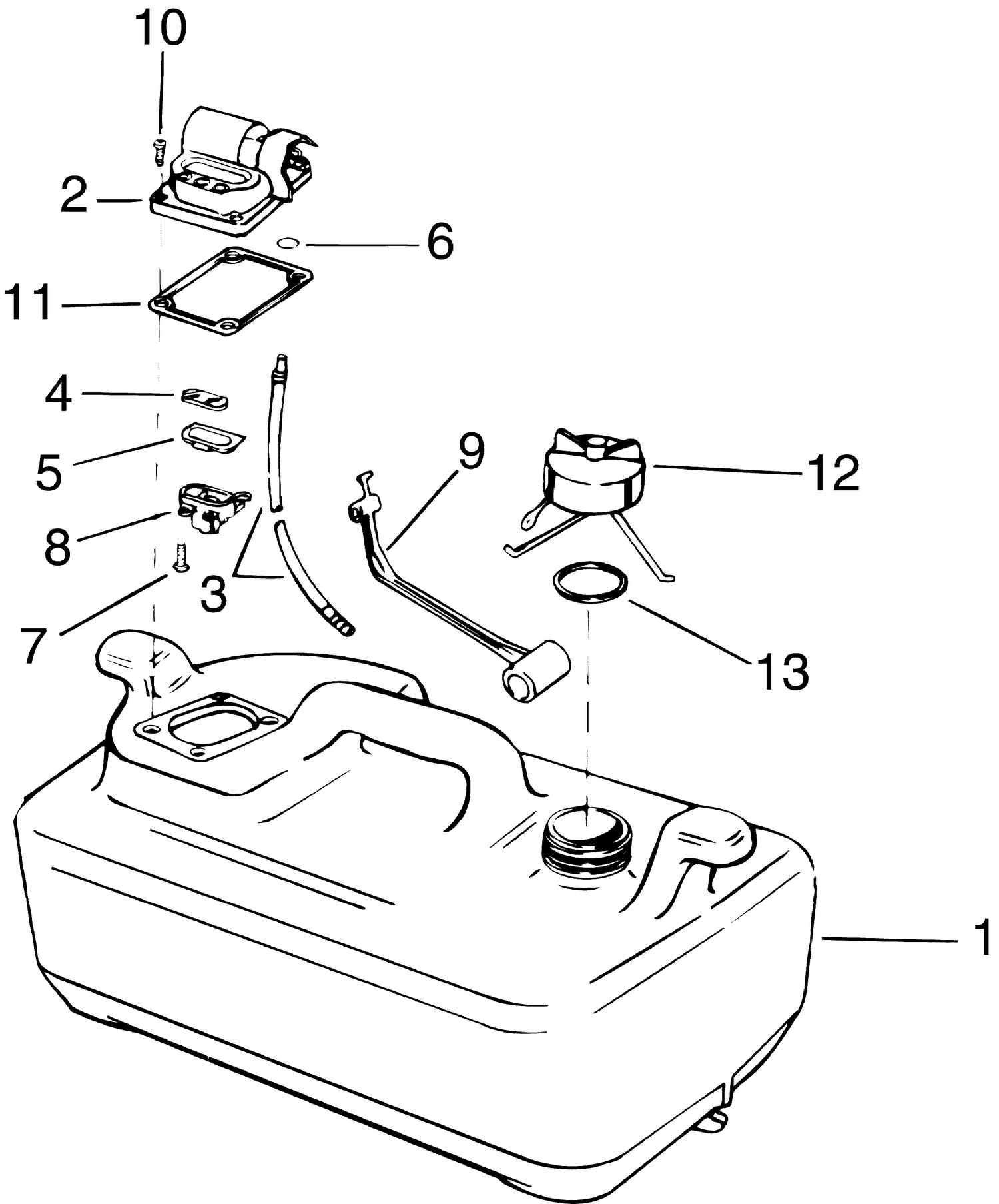 FUEL TANK WITH GAUGE - 3 GALLON