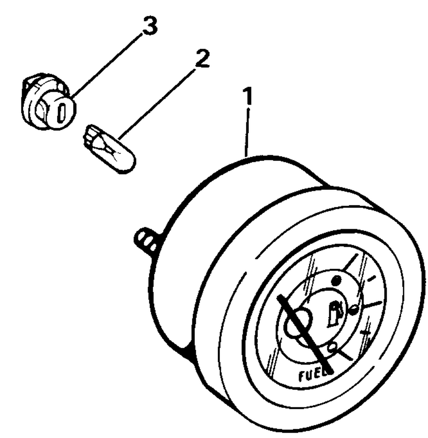 FUEL GAUGE KIT, FLUSH MOUNT