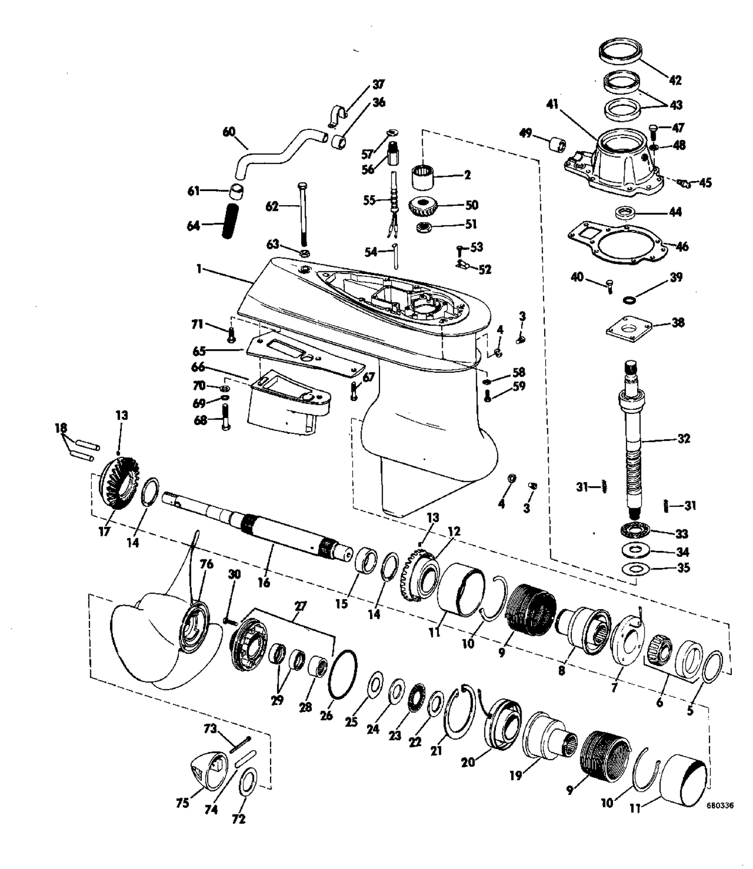 LOWER GEARCASE GROUP