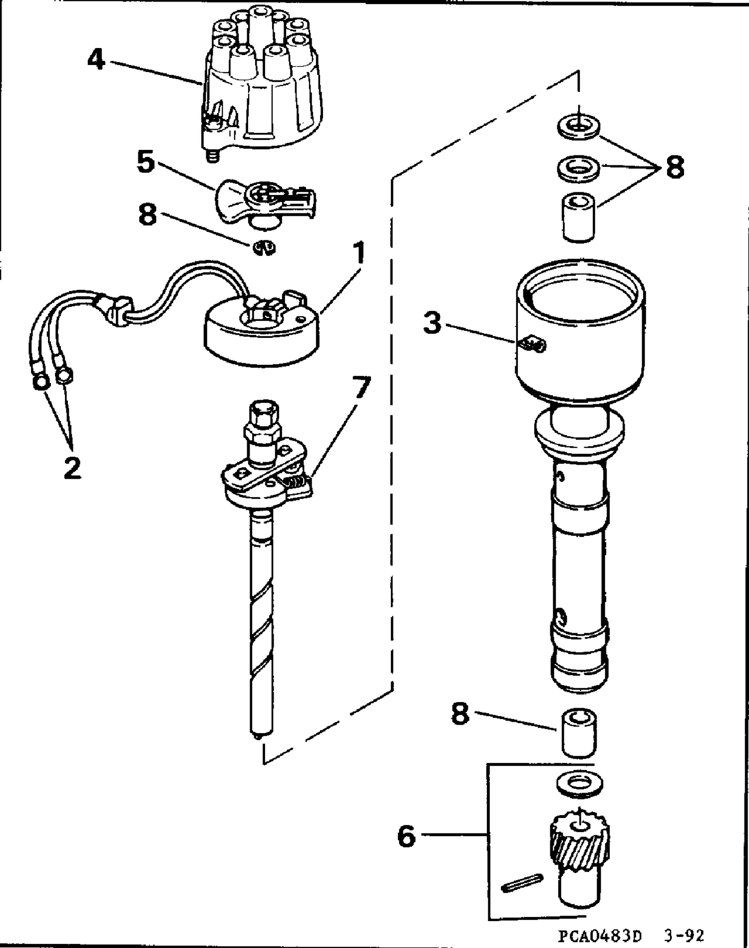 DISTRIBUTOR - 2V MODELS