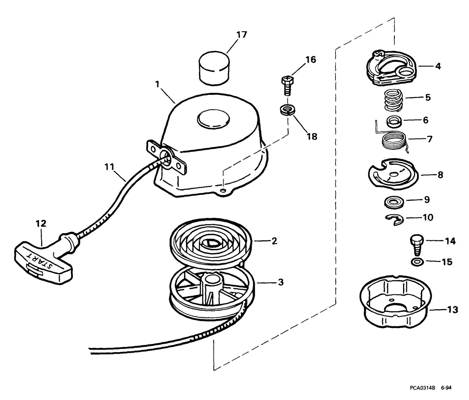 RECOIL STARTER ASSEMBLY