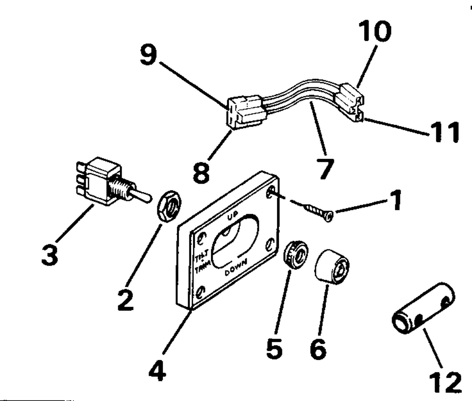 TRIM/TILT SWITCH CONVERSION KIT-DUAL ENGINE