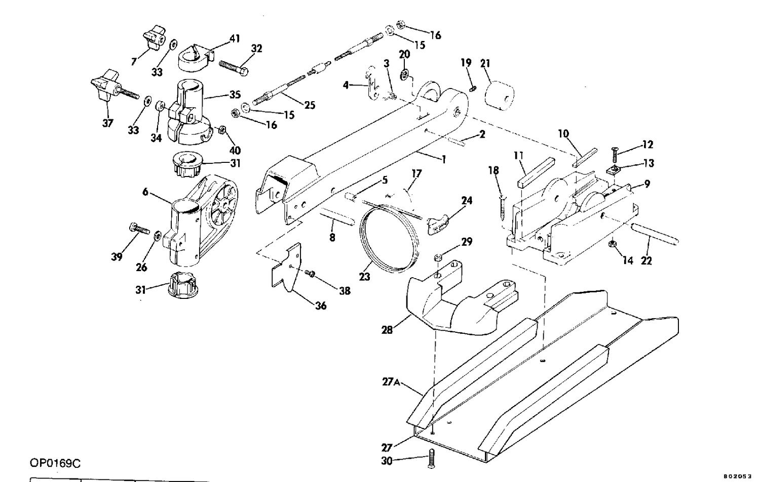 BOW ARM AND DECK BRACKET GROUP