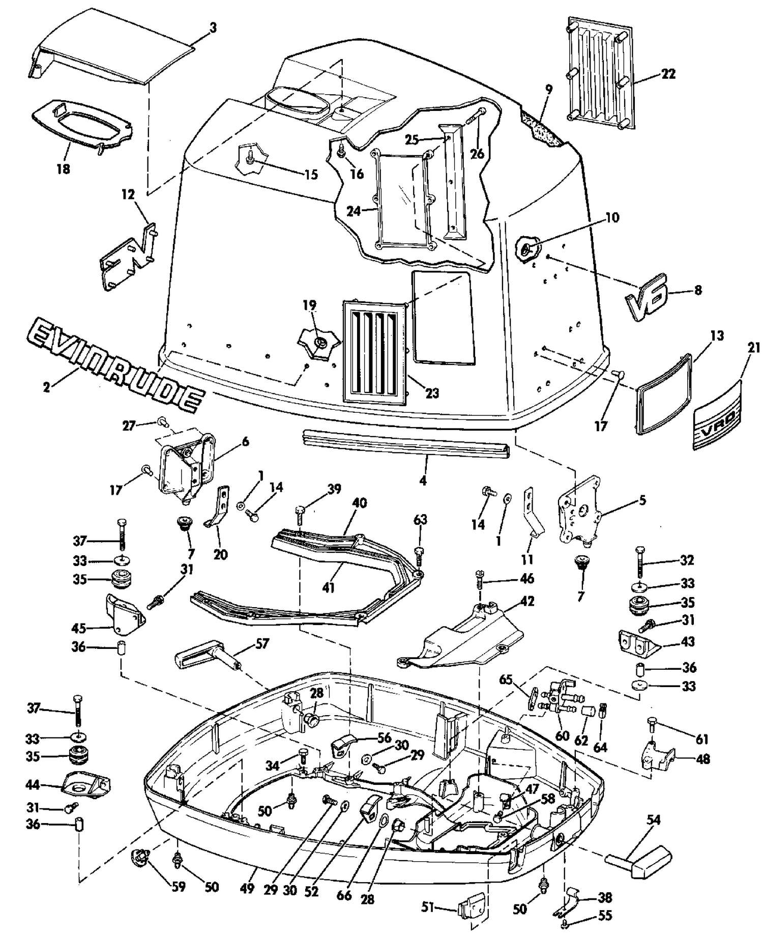 ENGINE COVER - EVINRUDE