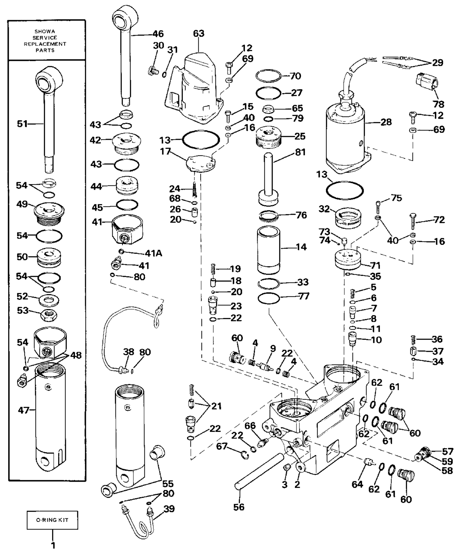 POWER TRIM/TILT HYDRAULIC ASSEMBLY