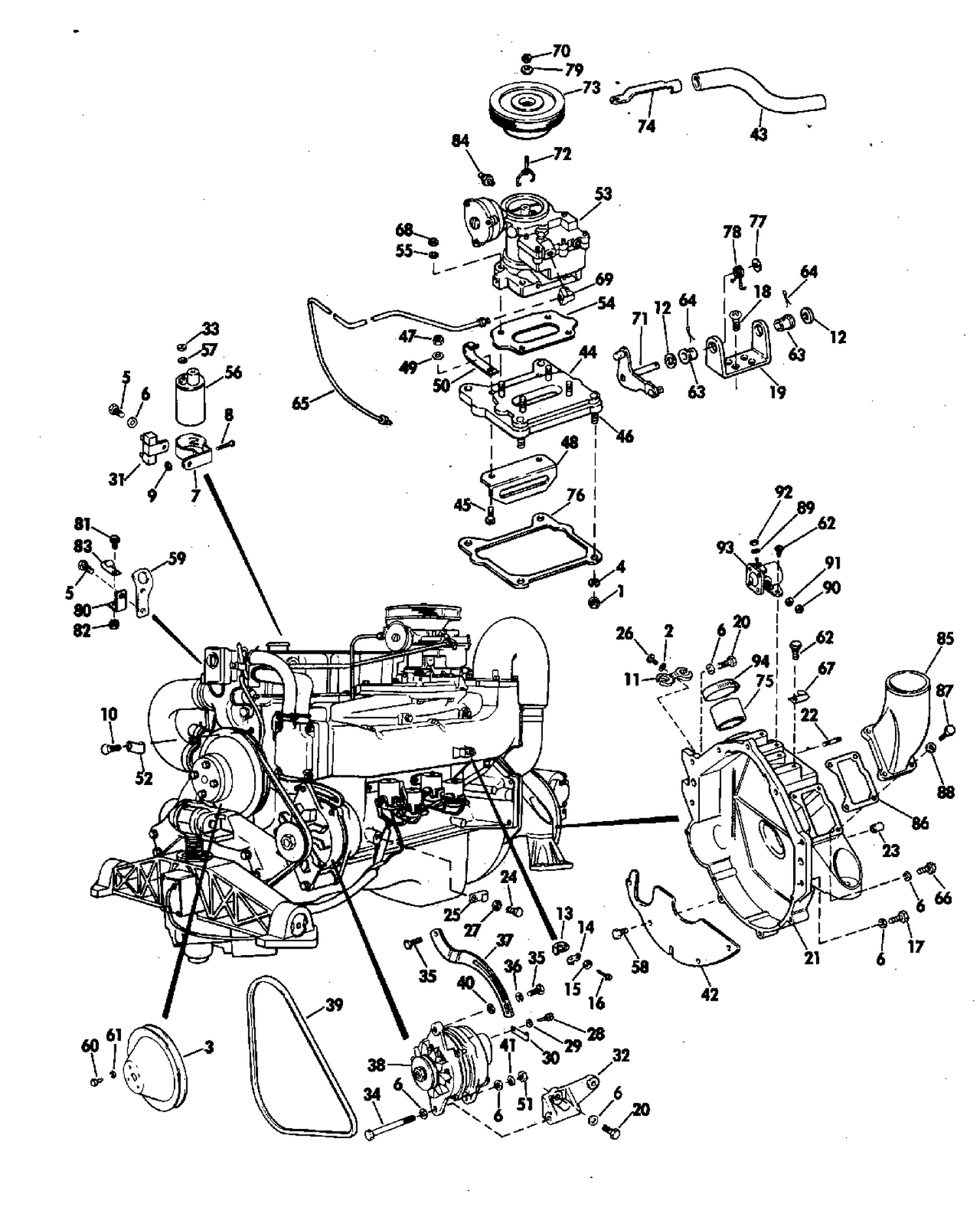MISCELLANEOUS GROUP 165 HP STERN DRIVE