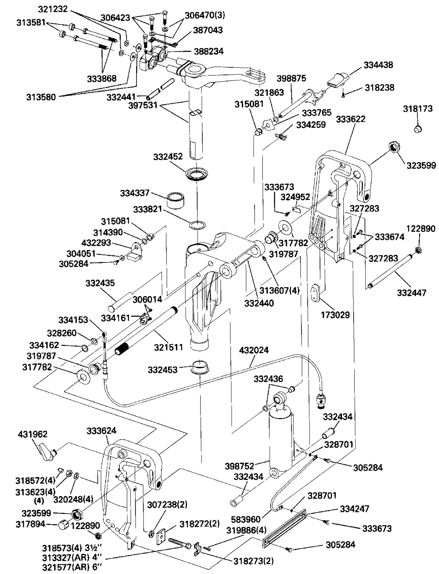 STERN & SWIVEL BRACKET