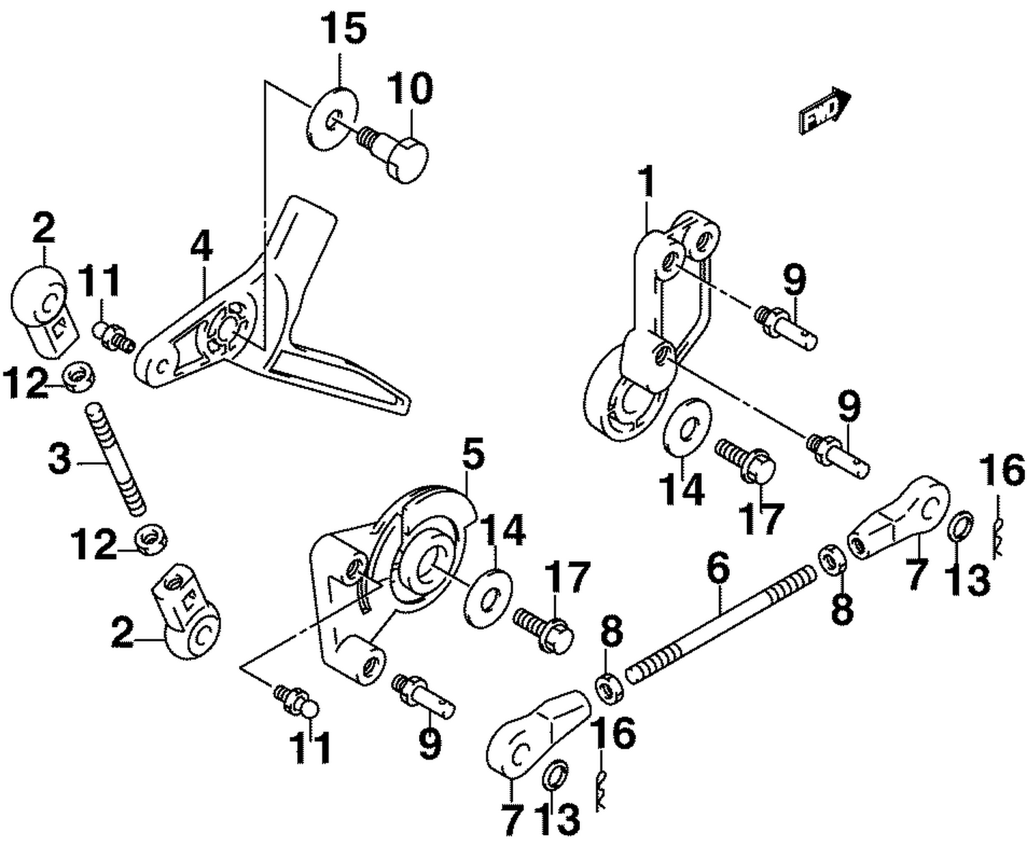 THROTTLE LINKAGE (PL MODELS)