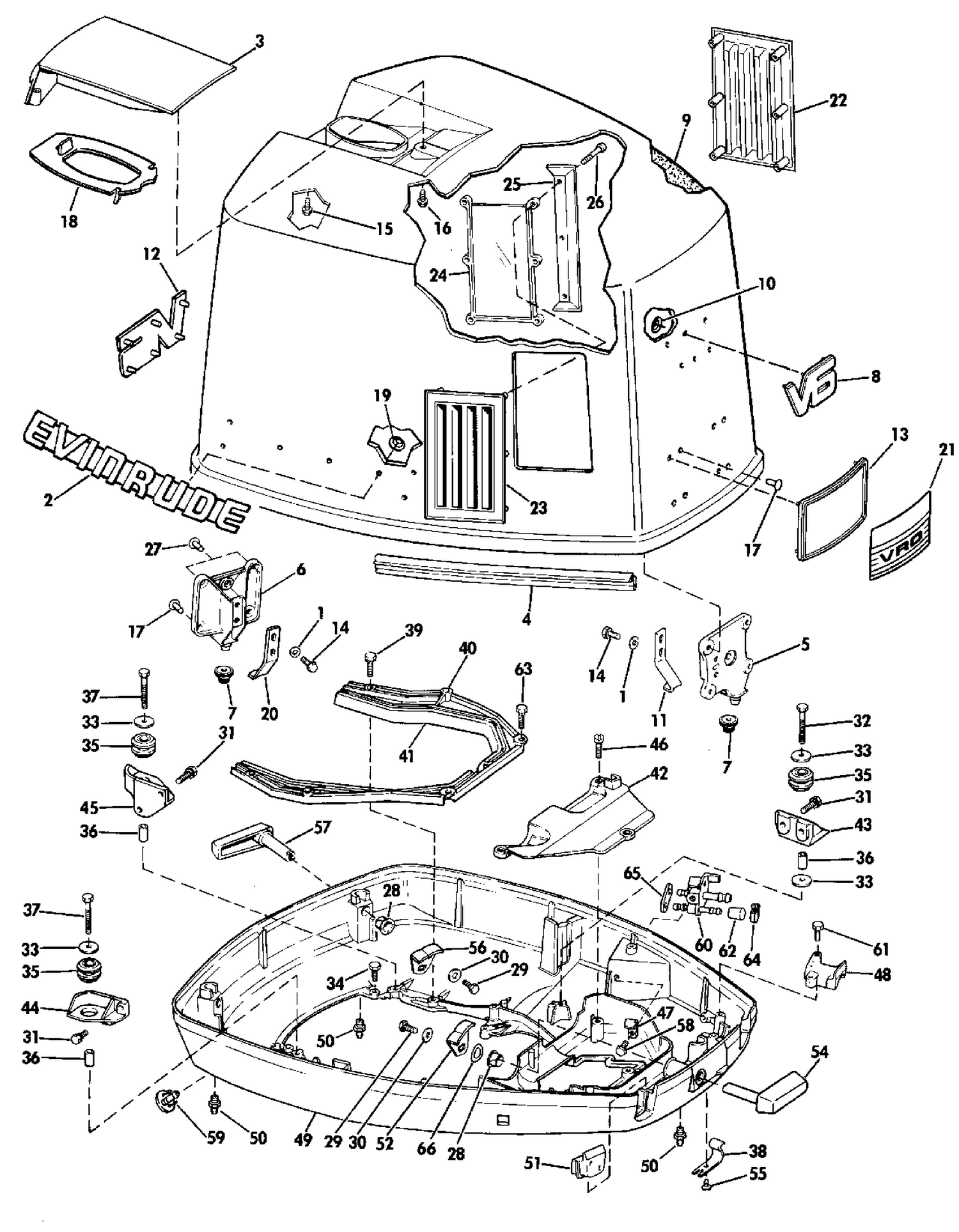 ENGINE COVER - EVINRUDE
