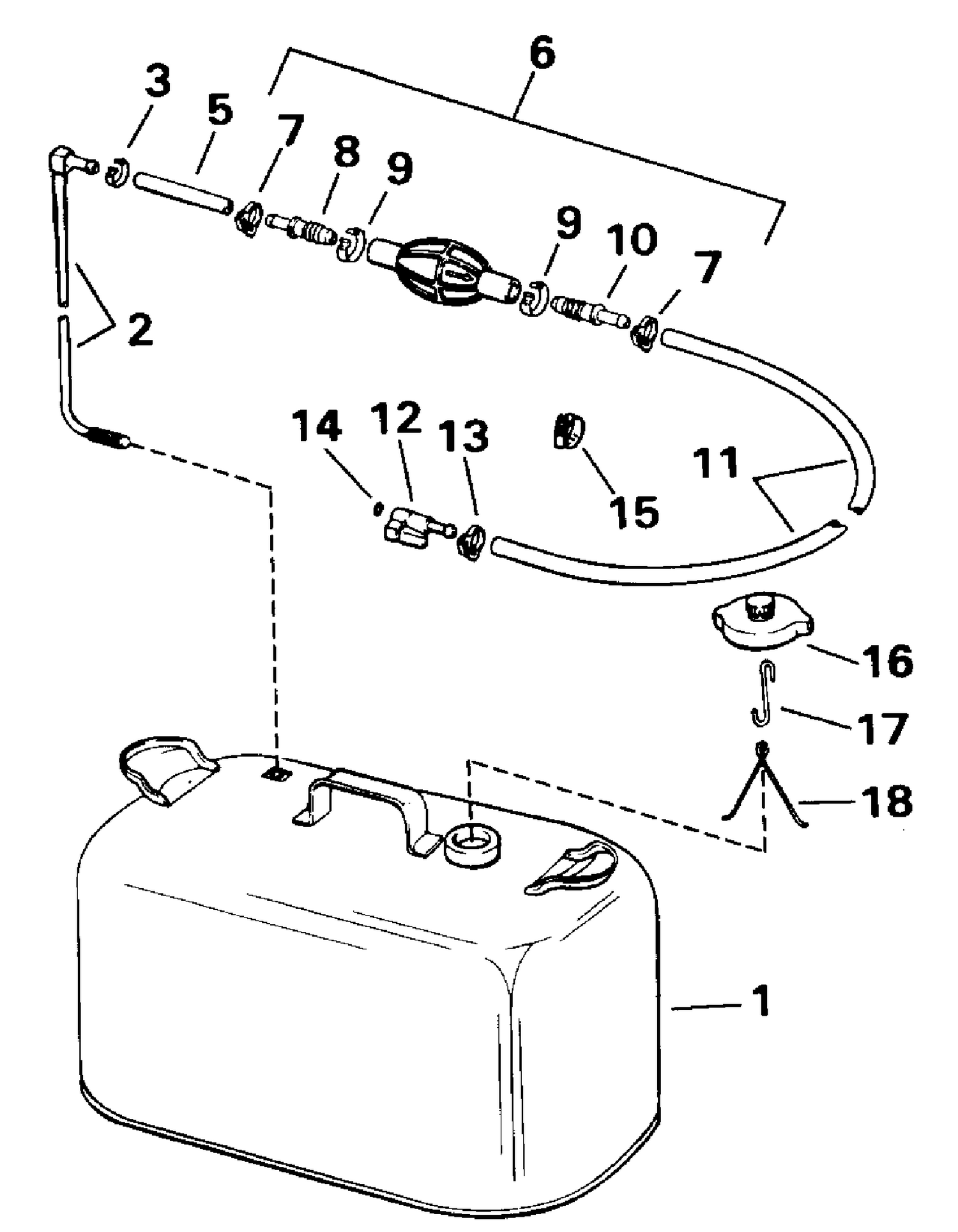 FUEL TANK WITHOUT GAUGE
