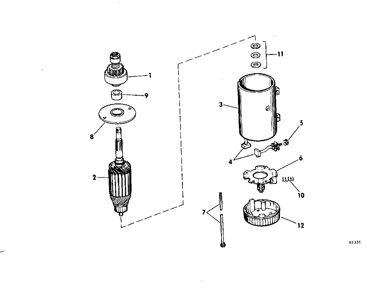 ELECTRIC STARTER PRESTOLITE MODELS MGL-4109