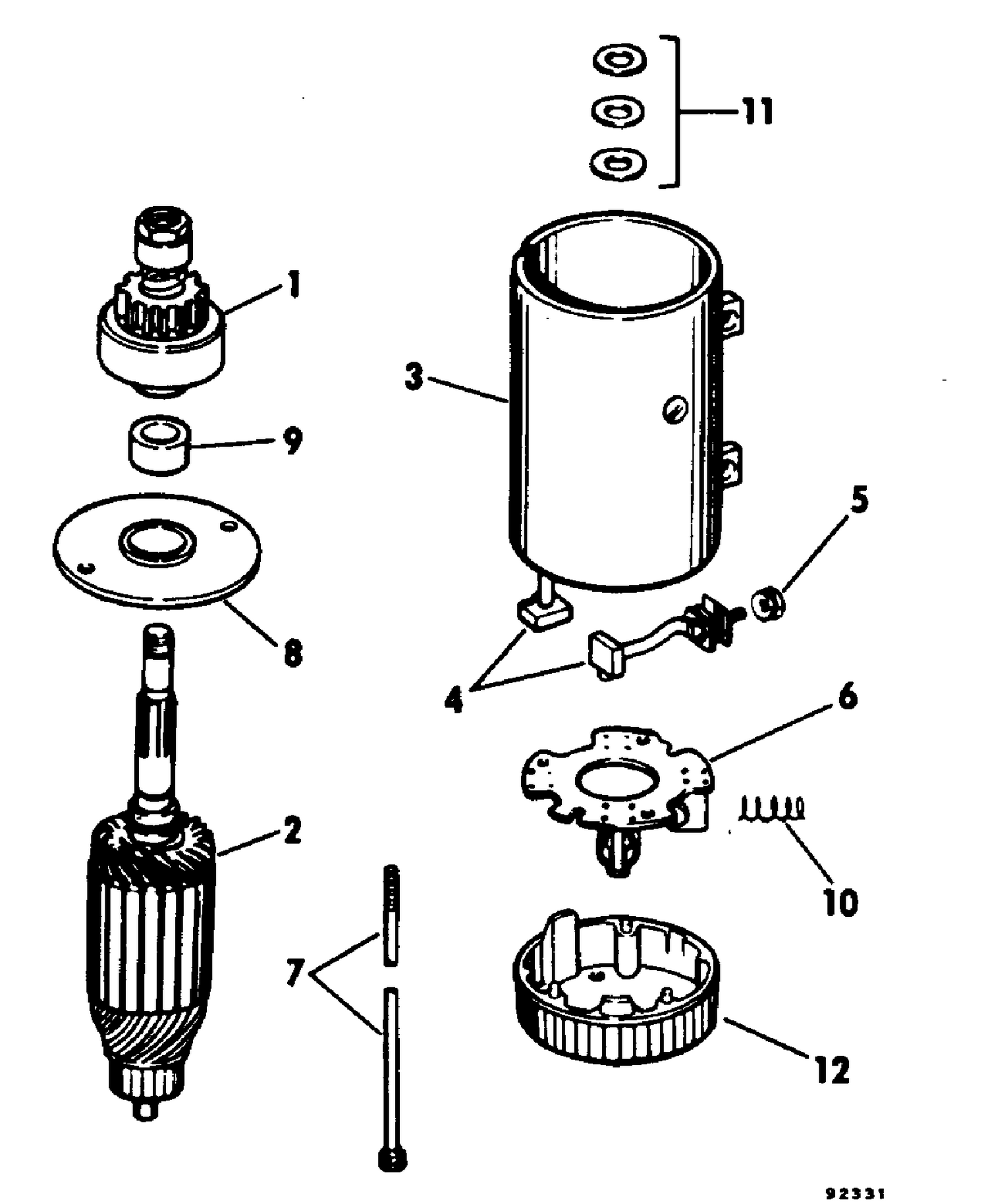 ELECTRIC STARTER - PRESTOLITE MODELS MGL-4109