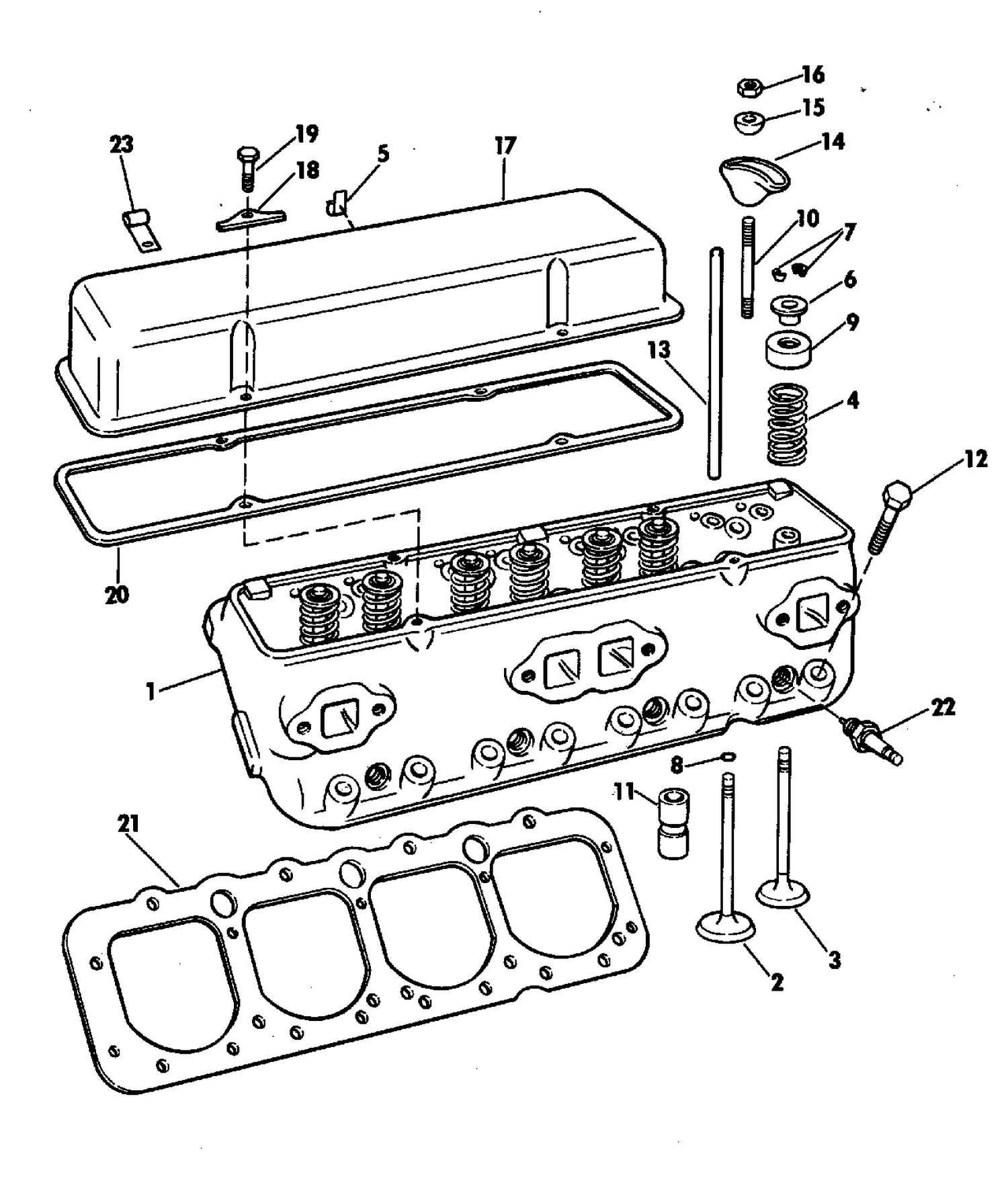 HEAD AND ROCKER ARM GROUP