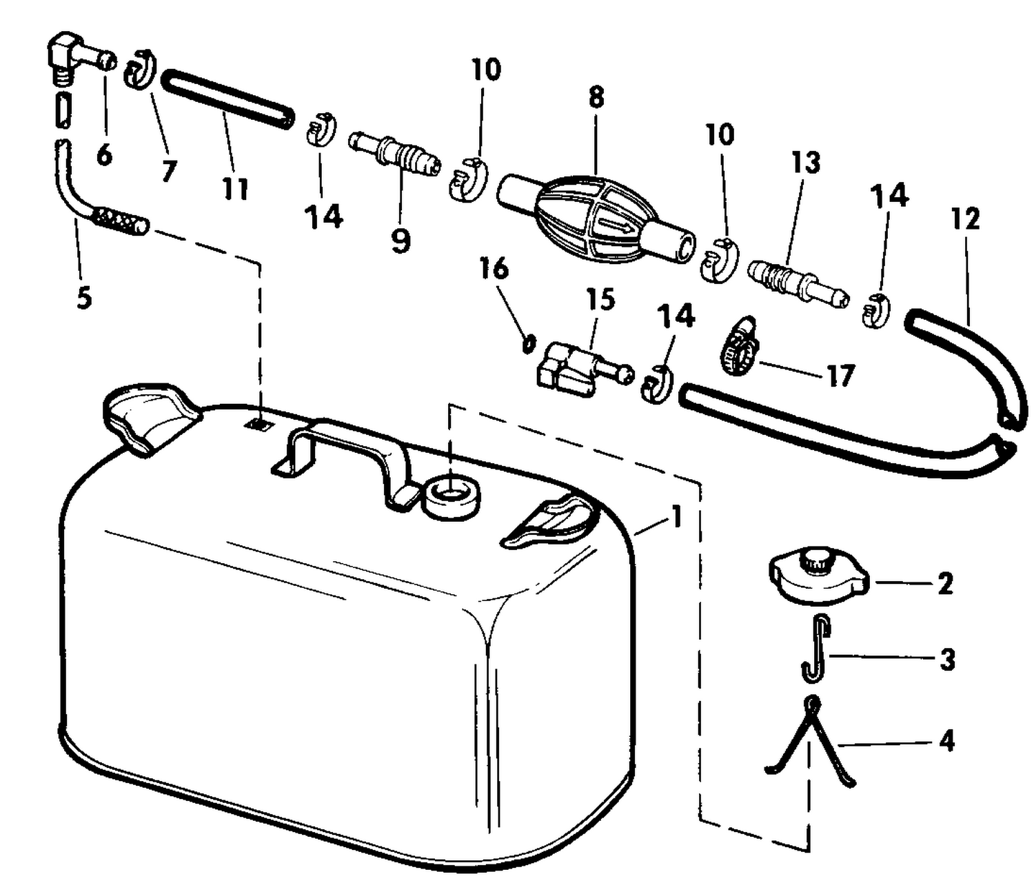 FUEL TANK WITHOUT GAUGE