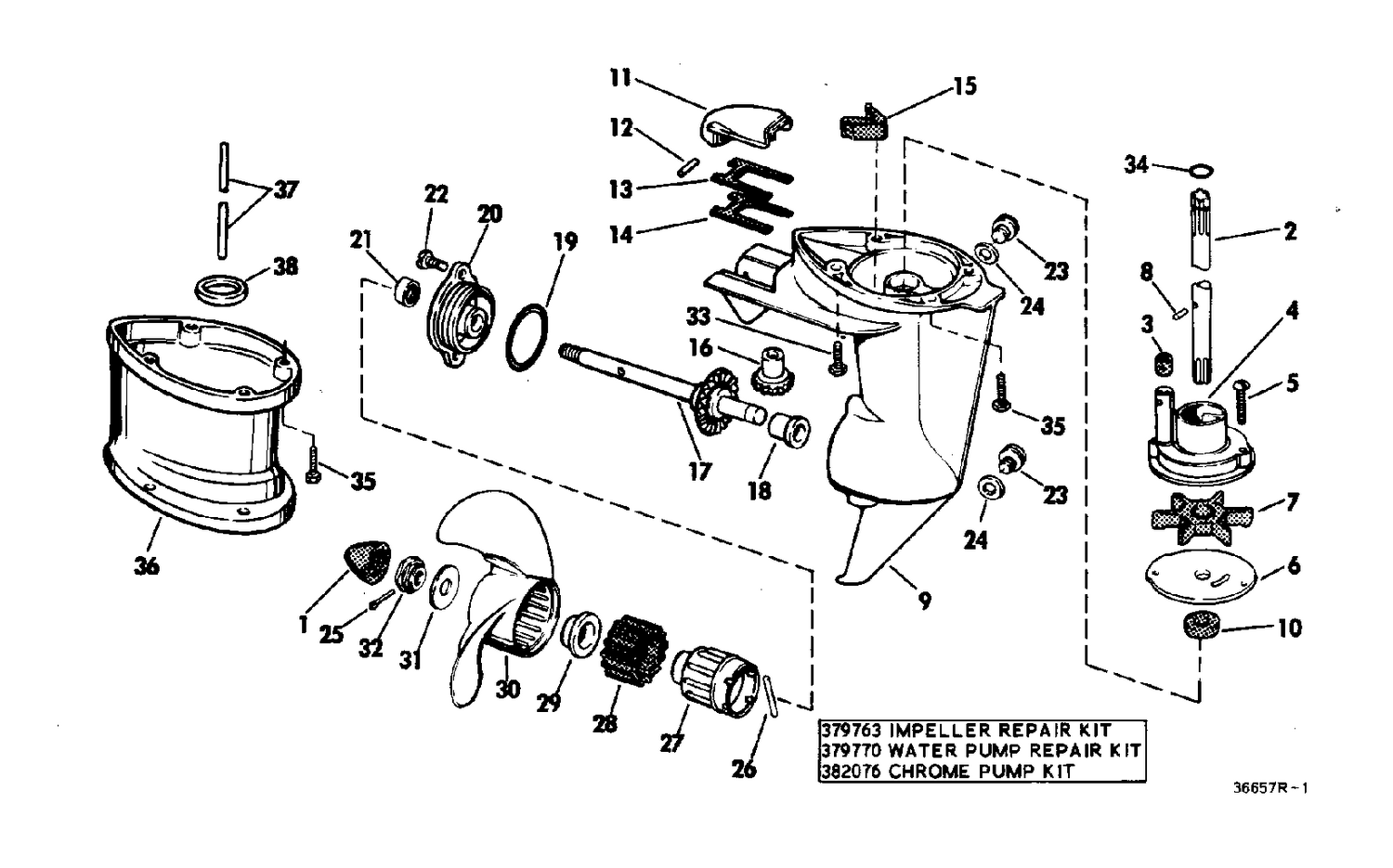 GEARCASE GROUP - STANDARD DRIVE