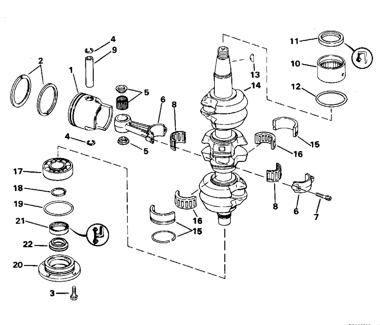 CRANKSHAFT & PISTON