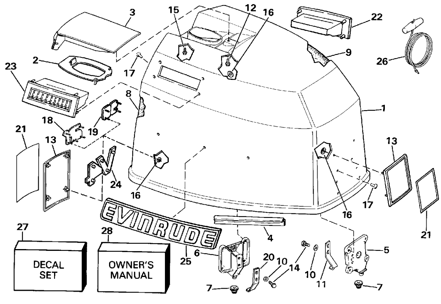 ENGINE COVER - EVINRUDE
