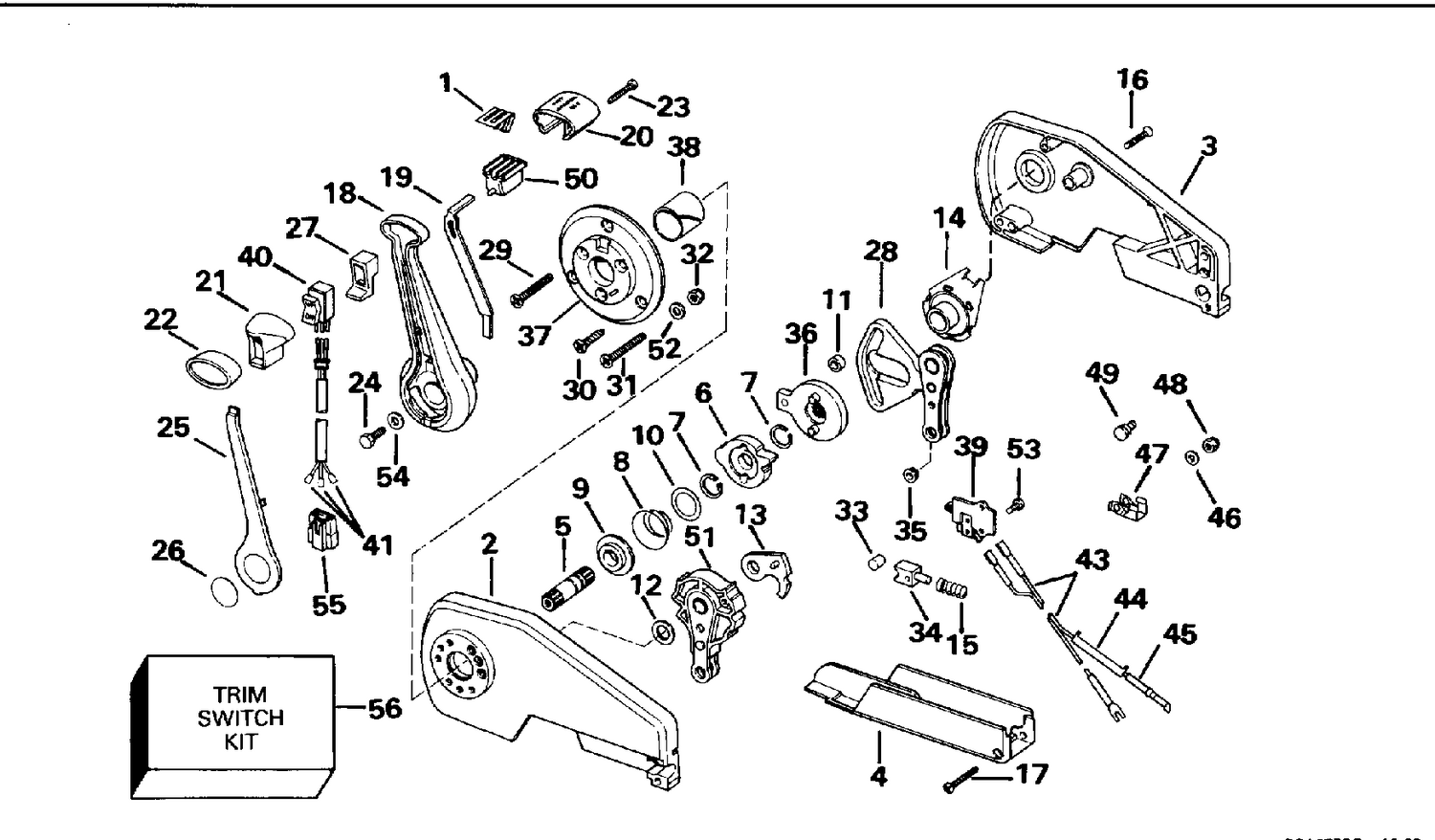 REMOTE CONTROL ASSEMBLY - CONCEALED SIDE MOUNT P/N 173643