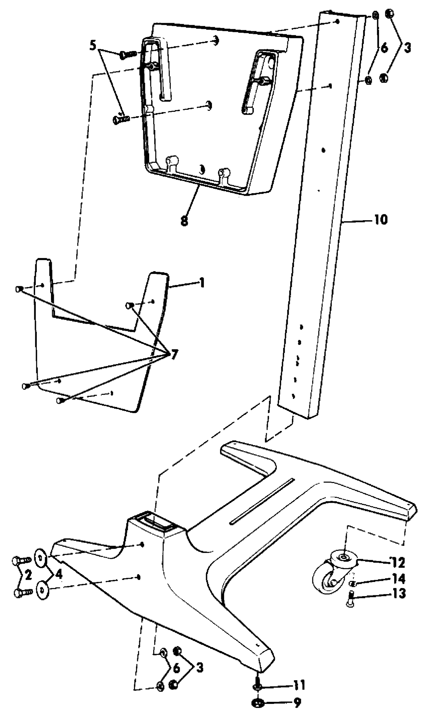 ENGINE DISPLAY STAND - 40 THRU V6