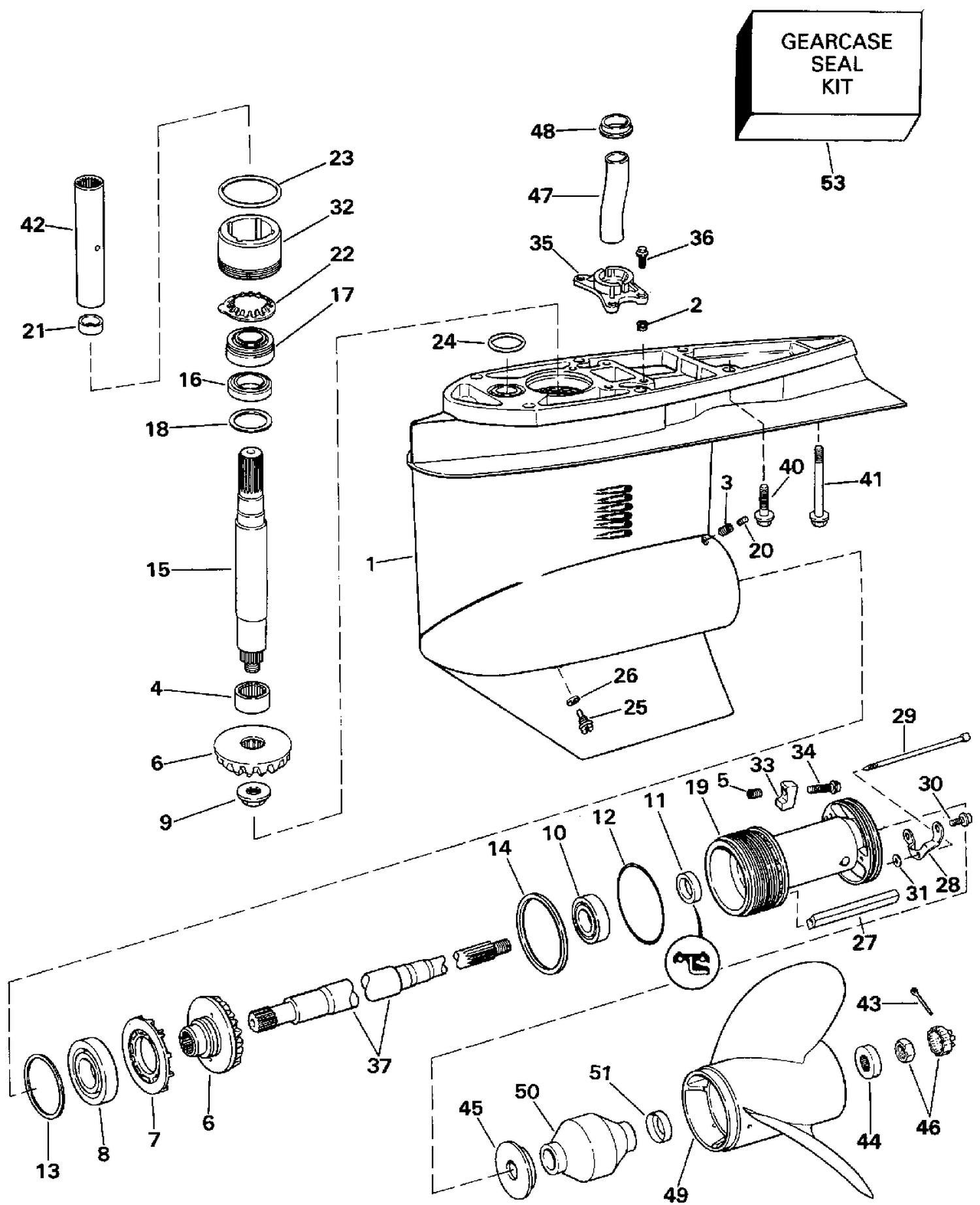 LOWER GEARCASE