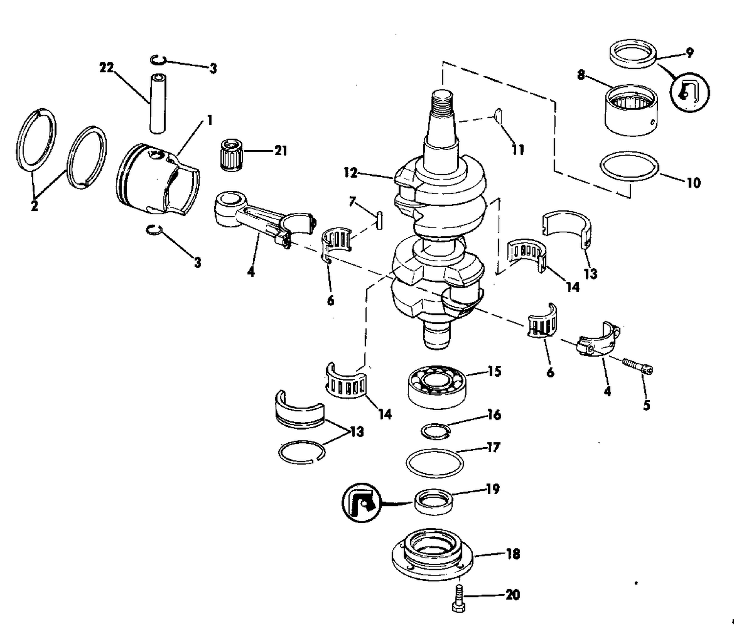CRANKSHAFT & PISTON