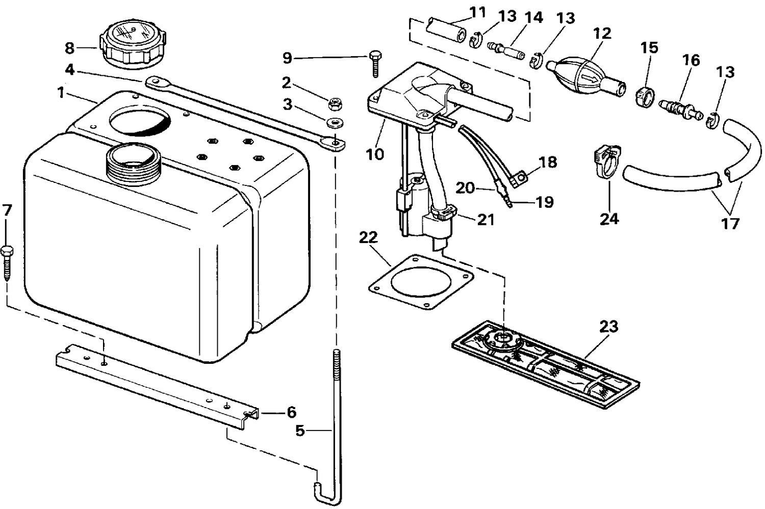 VRO OIL TANK KIT-1.8 GALLON