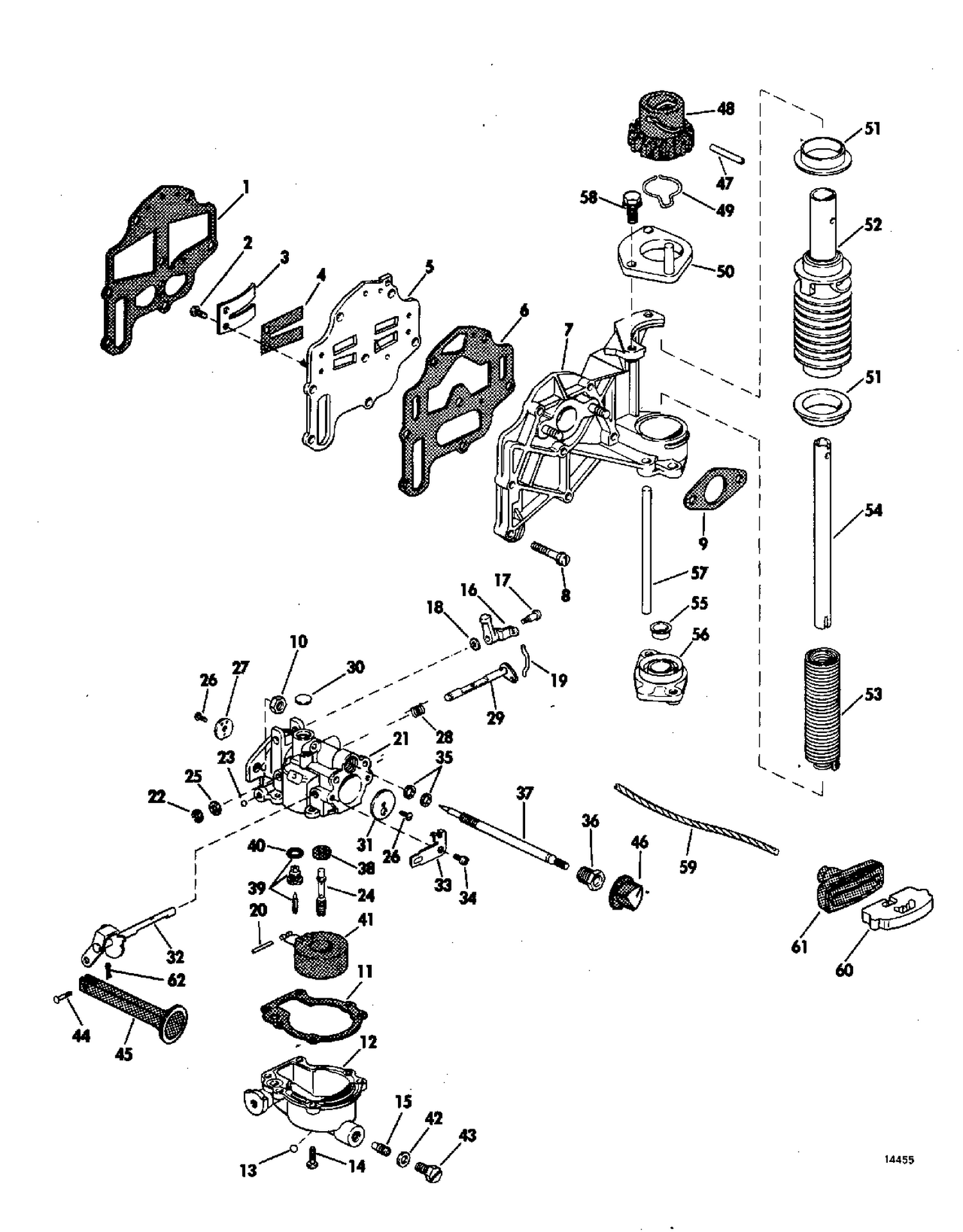 CARBURETOR AND STARTER GROUP