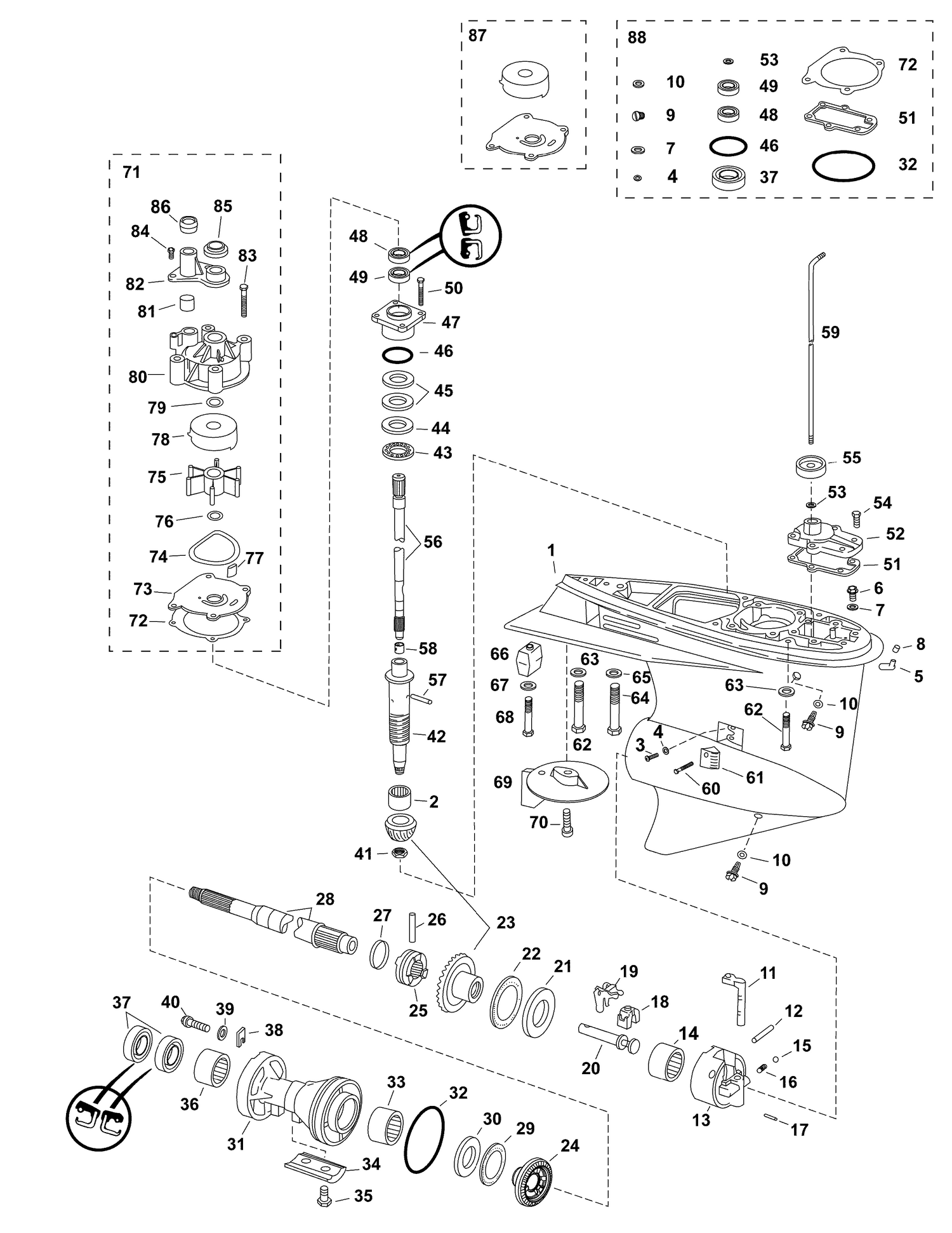 07-1_GEARCASE, (0.50 Ratio) S-Type