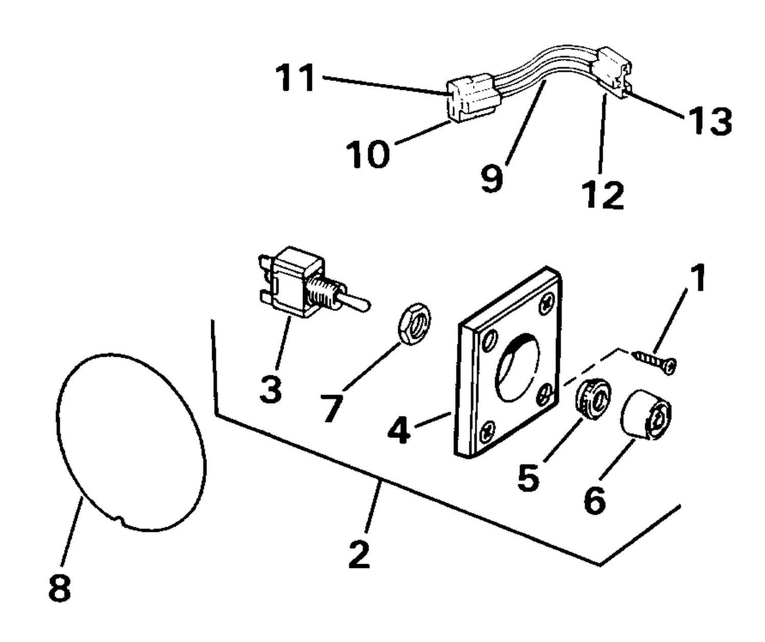 TRIM/TILT SWITCH CONVERSION KIT P/N 174752