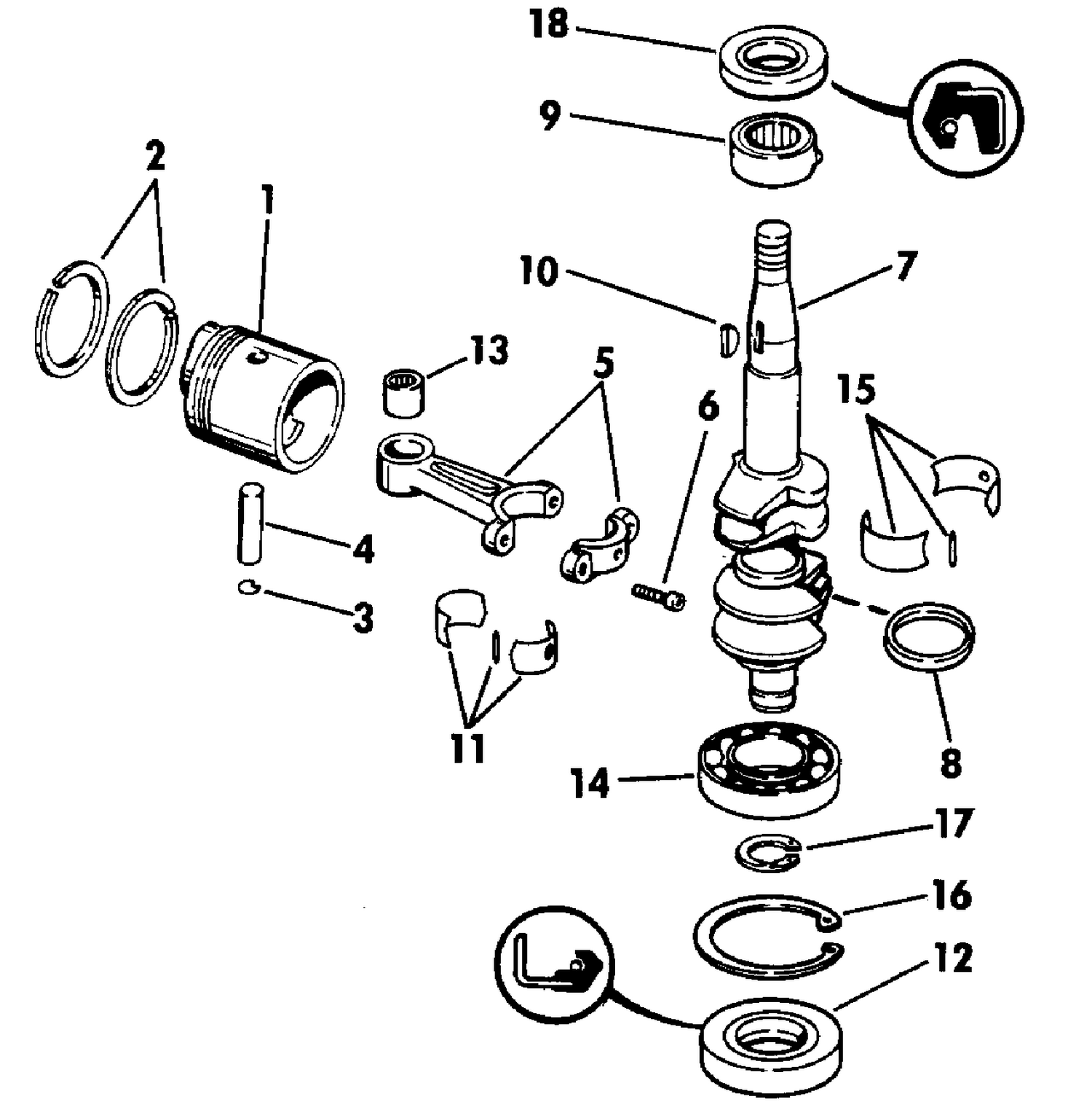 CRANKSHAFT & PISTON