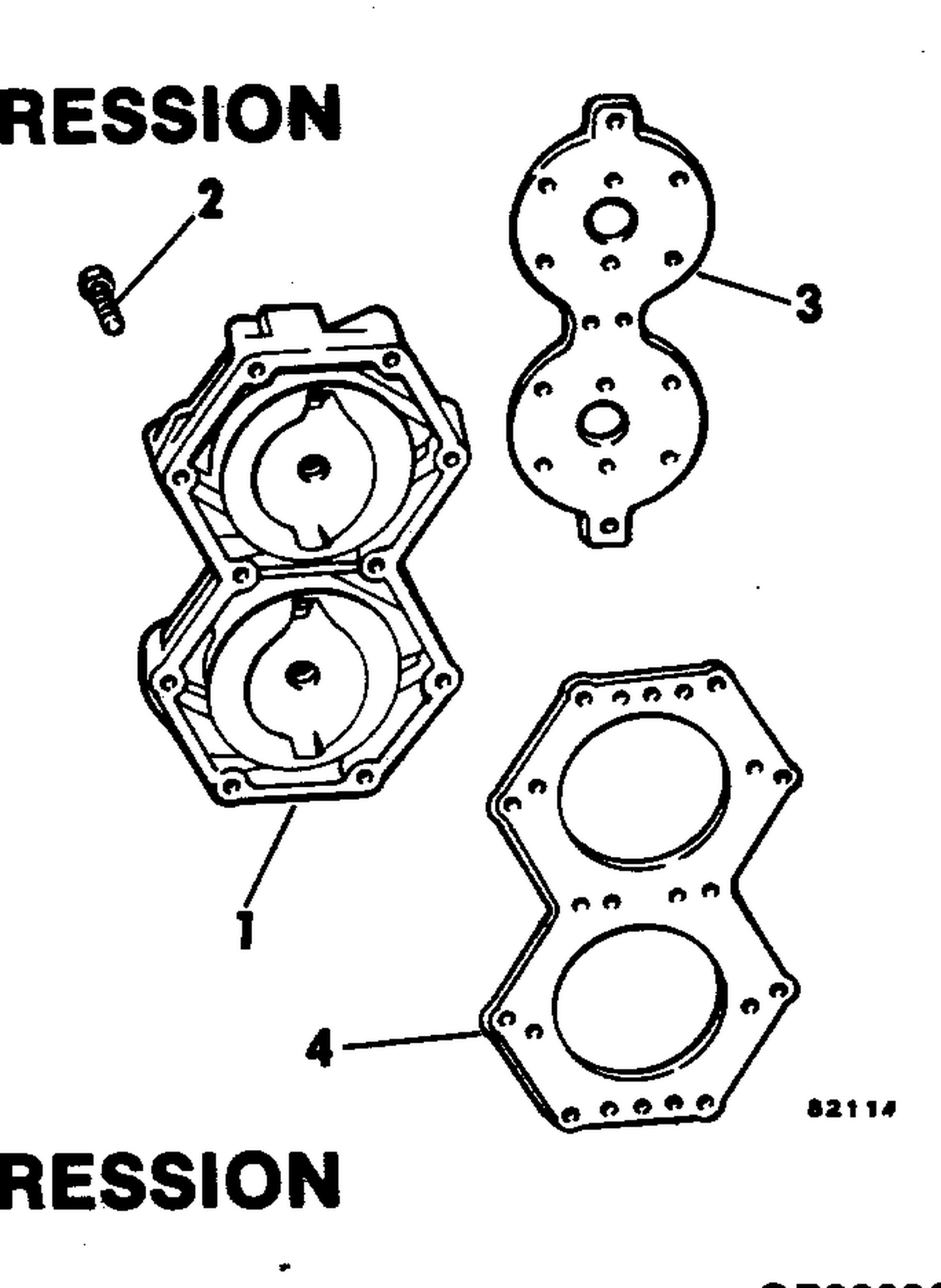 CYLINDER HEAD KIT-LOW COMPRESSION 85-100-115-140