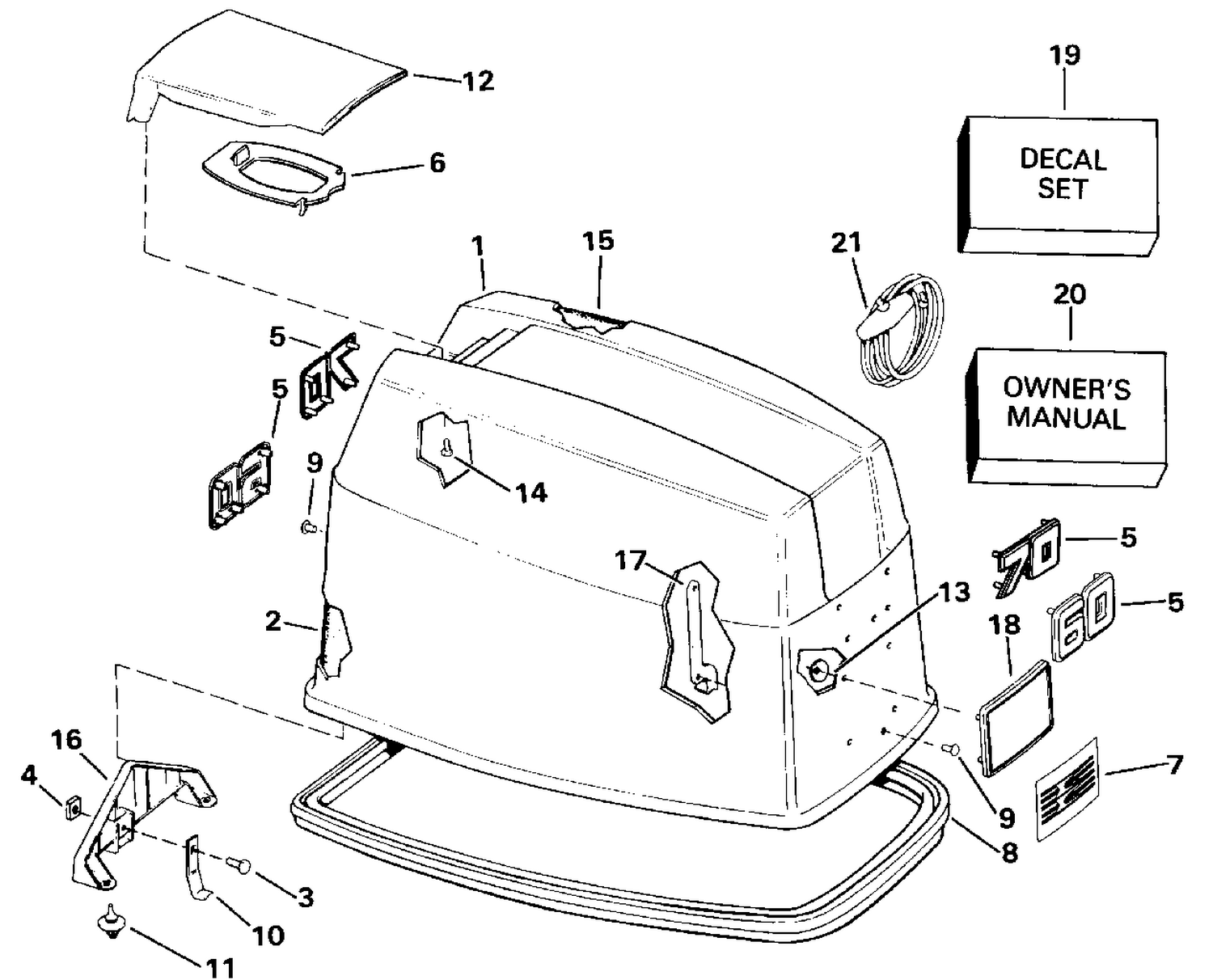ENGINE COVER - EVINRUDE