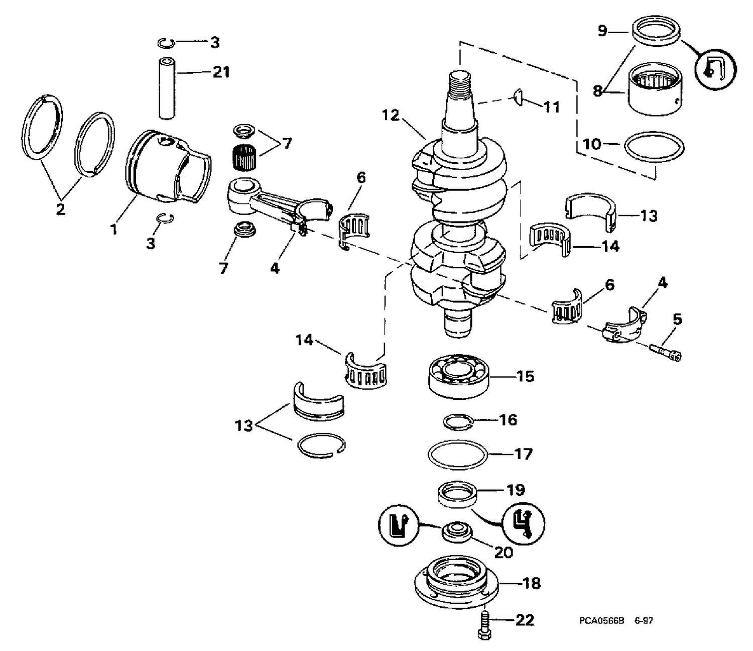 CRANKSHAFT & PISTON