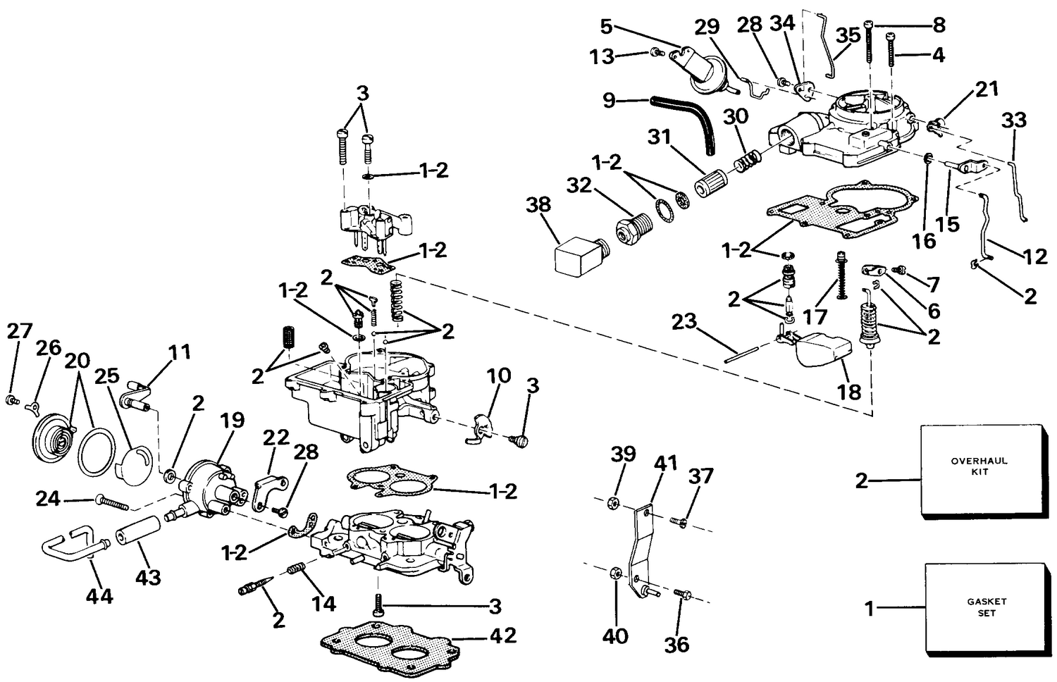 CARBURETOR GROUP 5.0-2V Litre