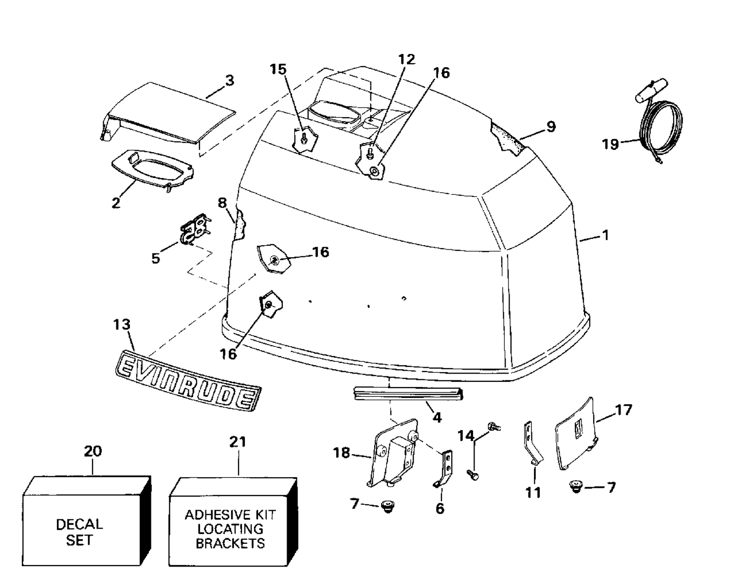 ENGINE COVER - EVINRUDE