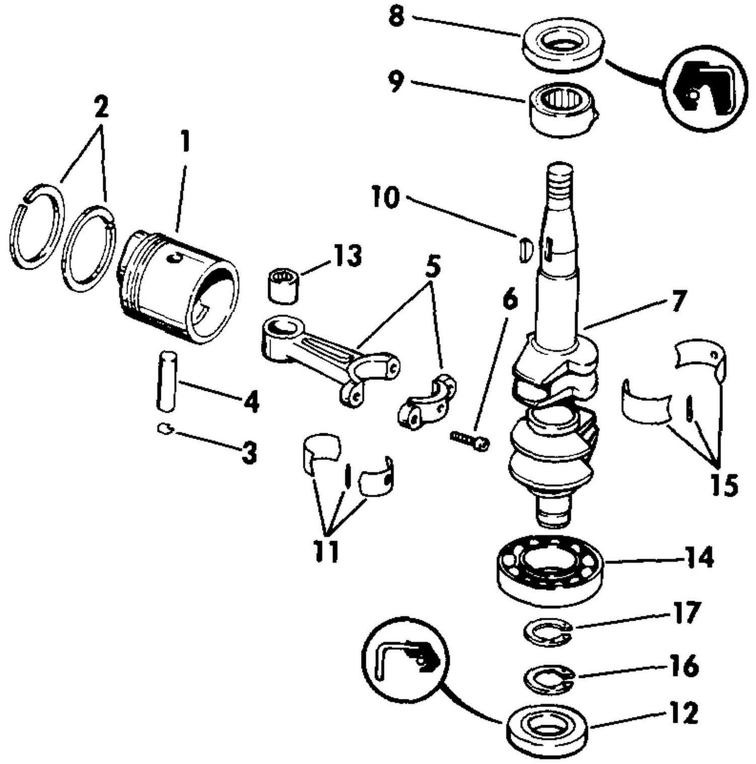 CRANKSHAFT & PISTON