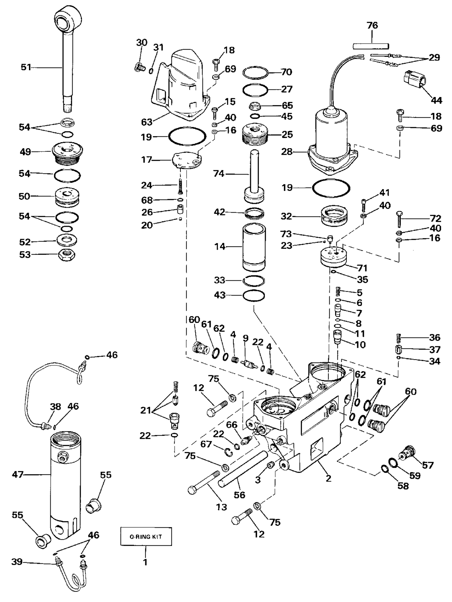 POWER TRIM/TILT HYDRAULIC ASSEMBLY