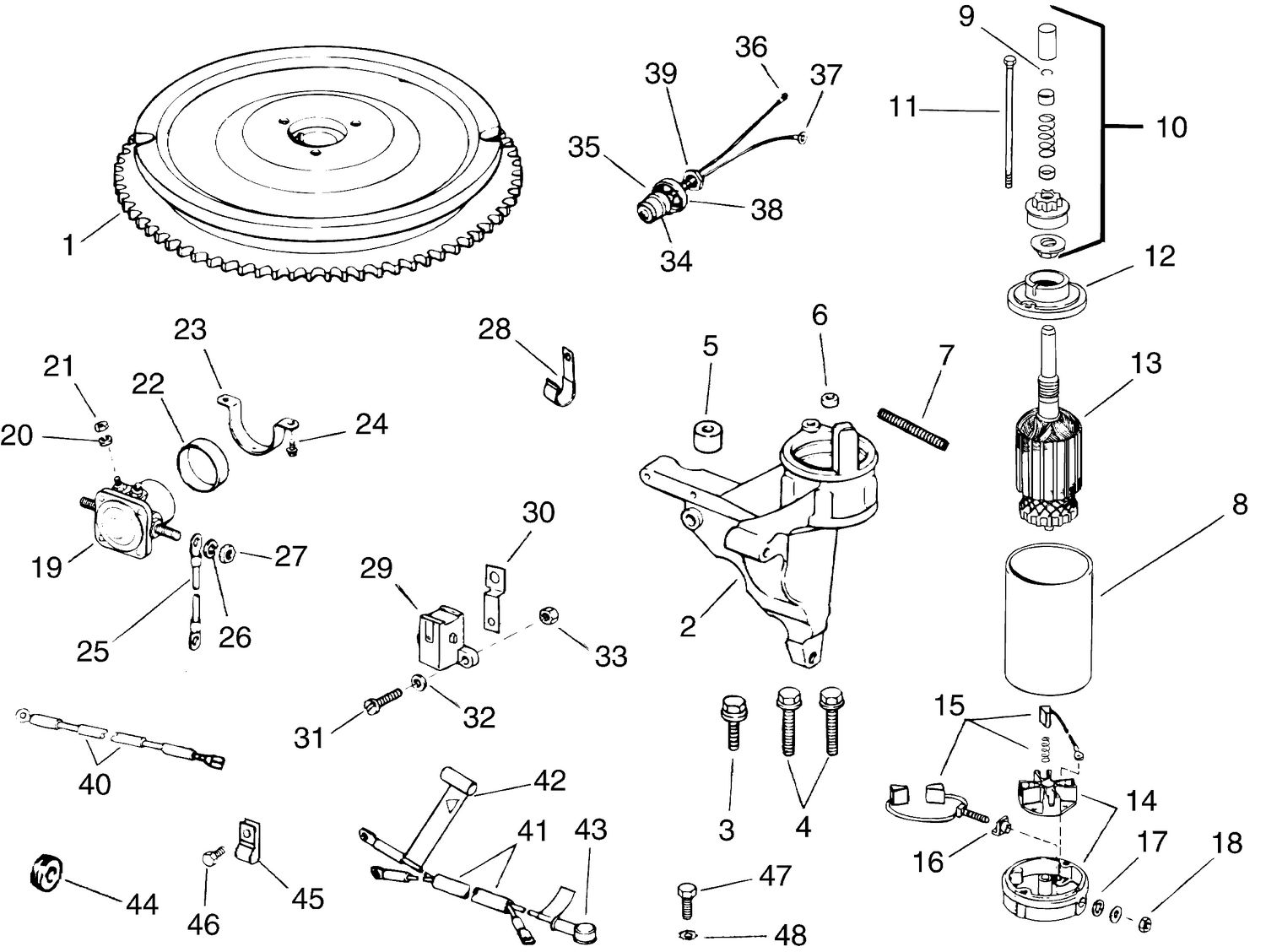 ELECTRIC START KIT - 25,30 HP (2-Stroke)