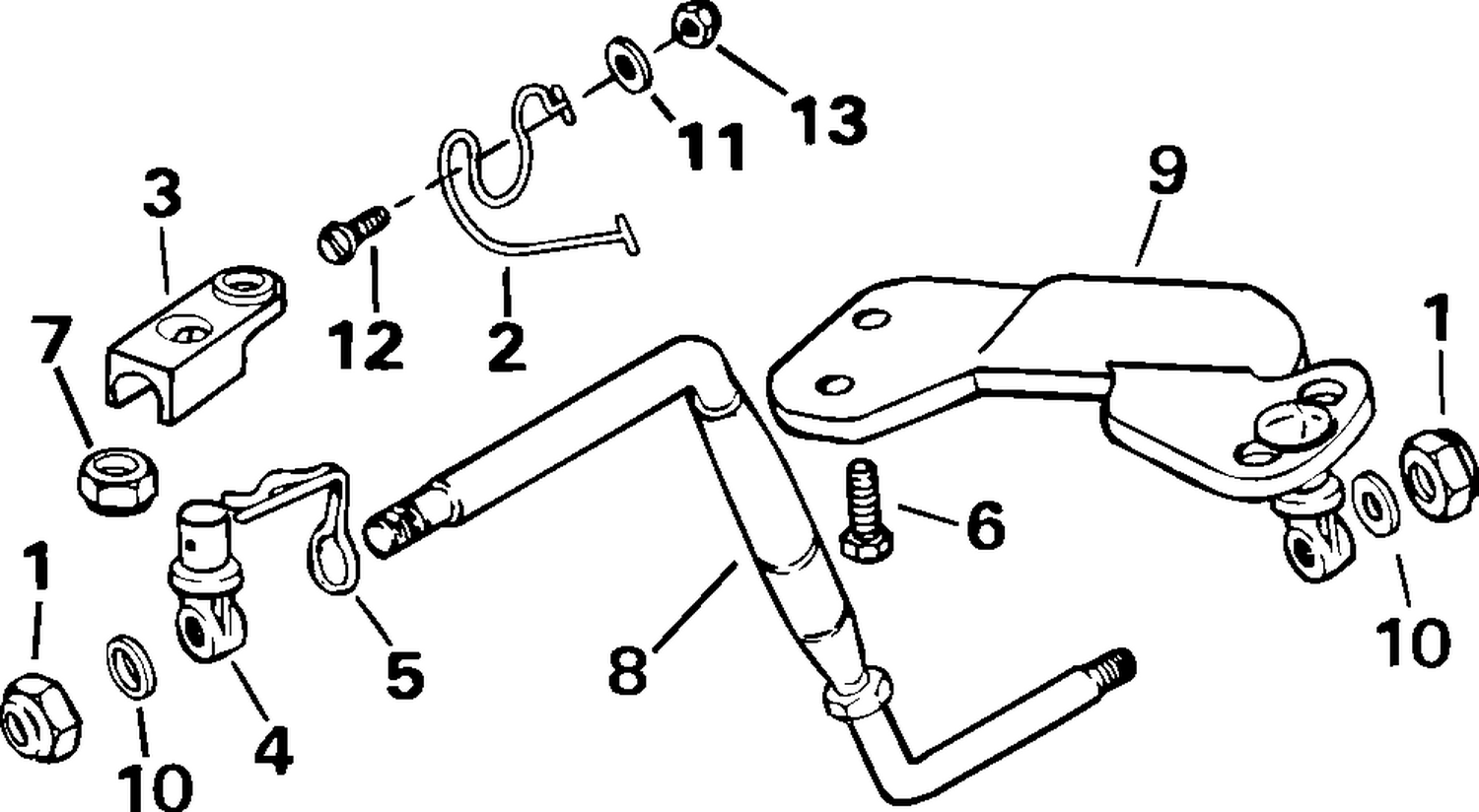 STEERING BAR KIT, AUXILIARY MOTOR