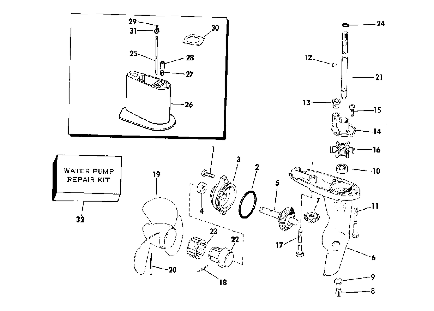 GEARCASE-STANDARD DRIVE