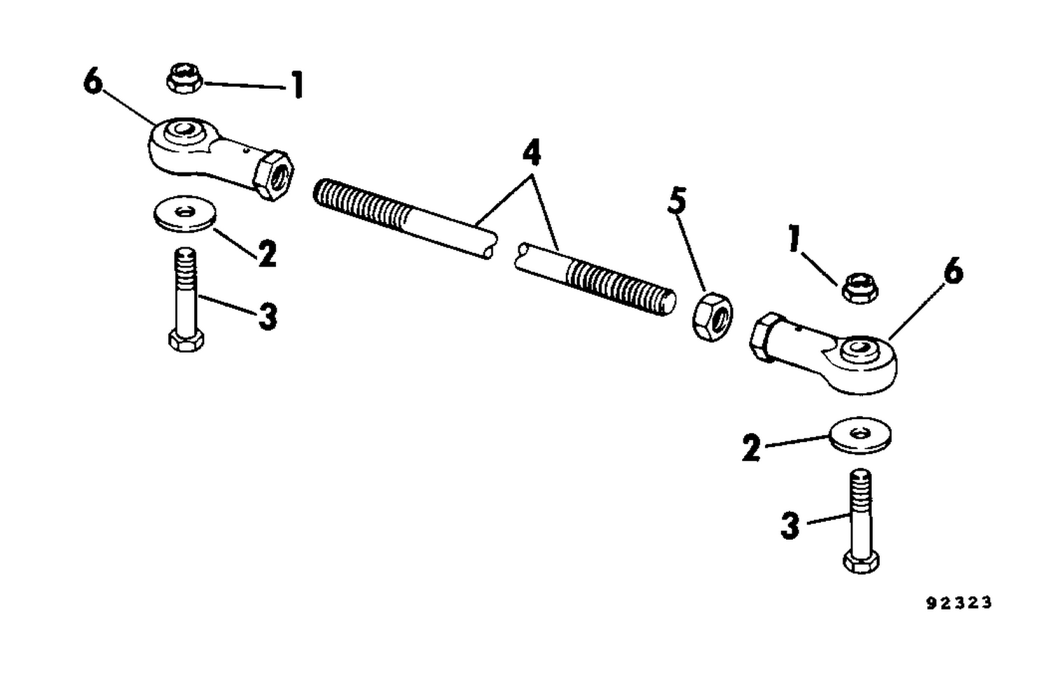 TIE BAR KITS 60 THRU V-6 - DUAL ENGINE