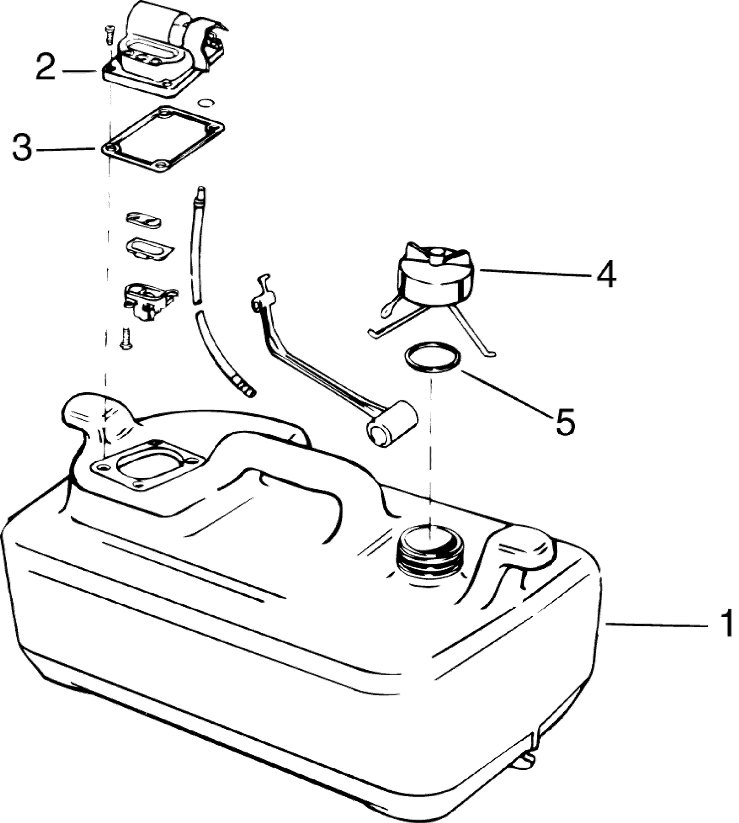 FUEL TANK WITH GAUGE - 3 GALLON