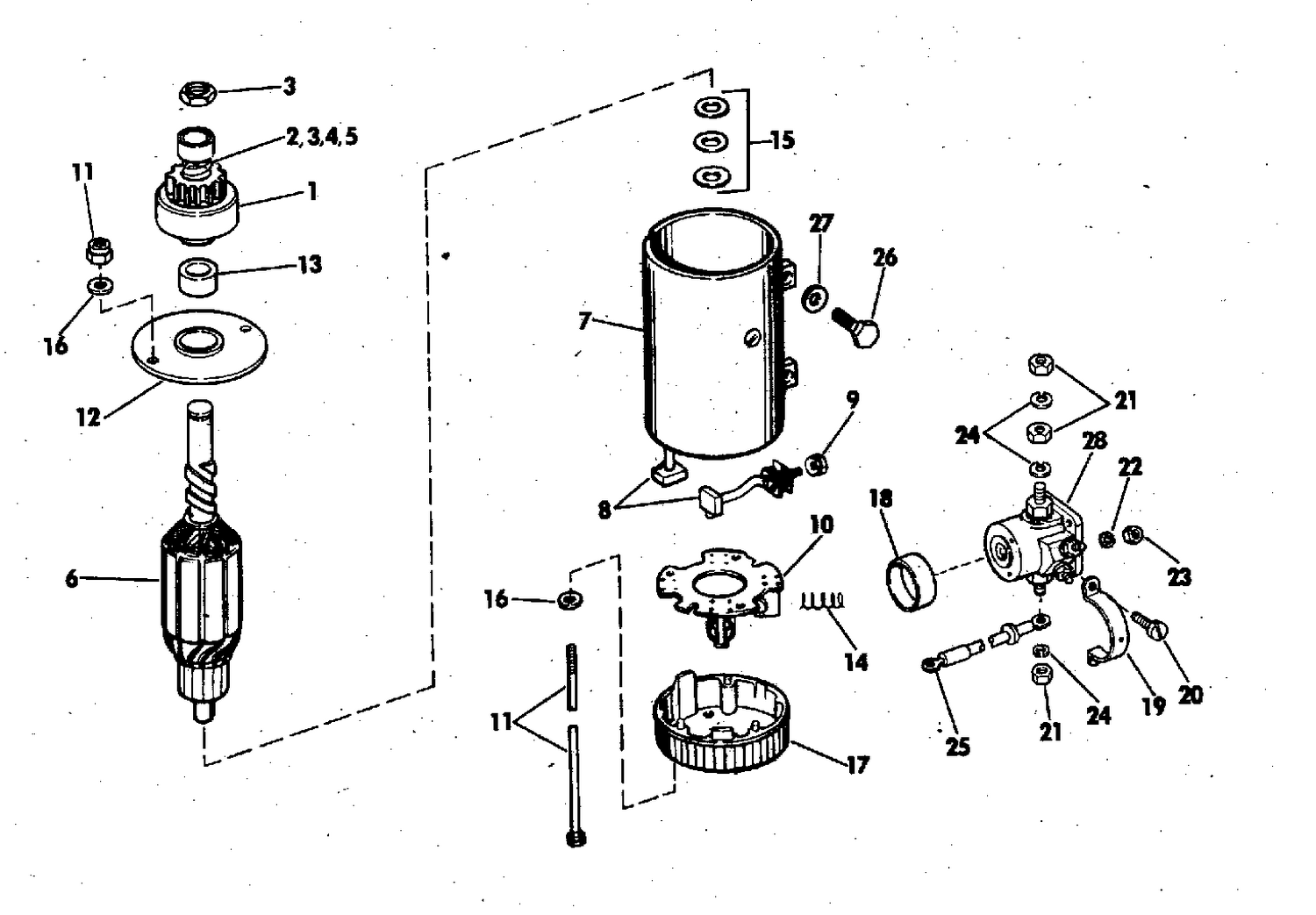 ELECTRIC STARTER AND SOLENOID PRESTOLITE MODELS MKW 40