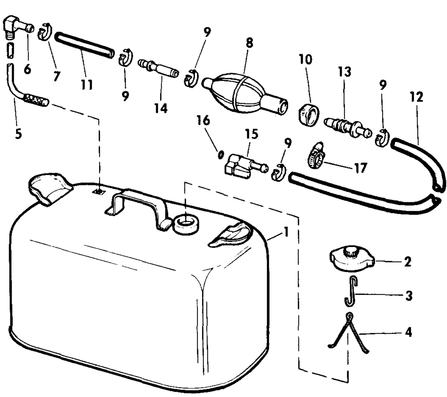 FUEL TANK WITHOUT GAUGE
