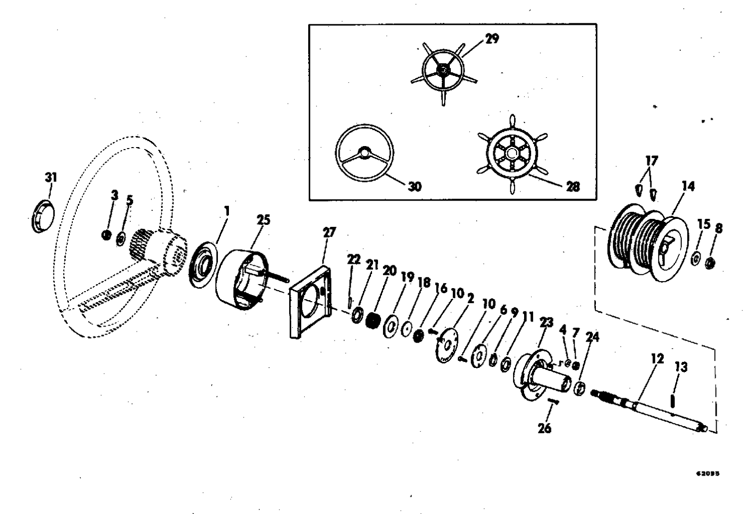 STEERING KIT-ROPE