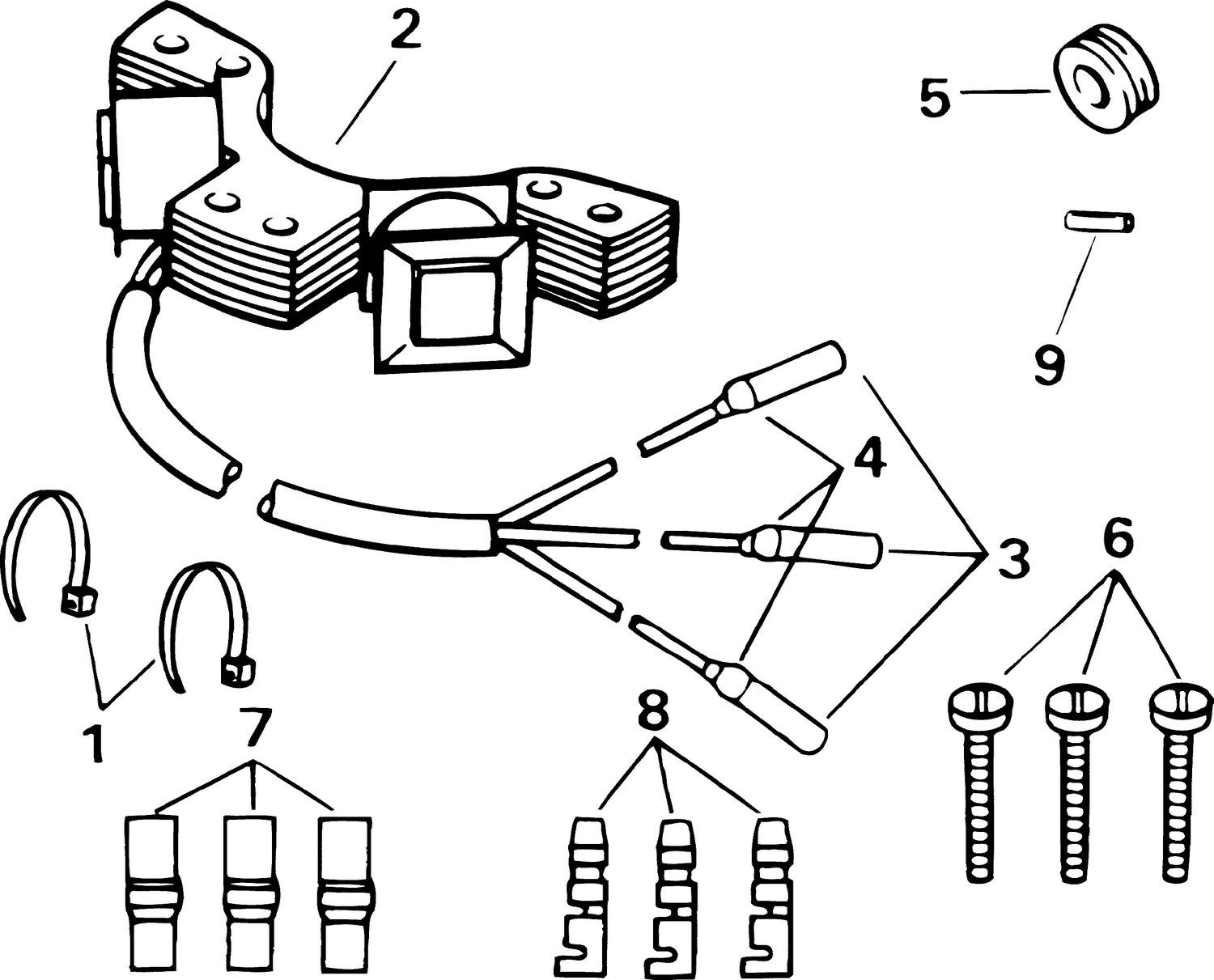 AC LIGHTING KIT, 2.4 AMP - 6 THRU 40 HP (Johnson 2-Stroke)