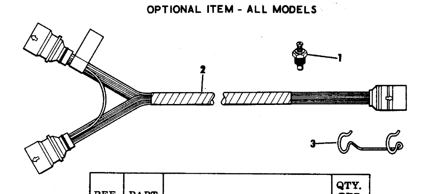 SECOND STATION CONNECTOR-INSTRUMENTS OPTIONAL ITEM - ALL MOD