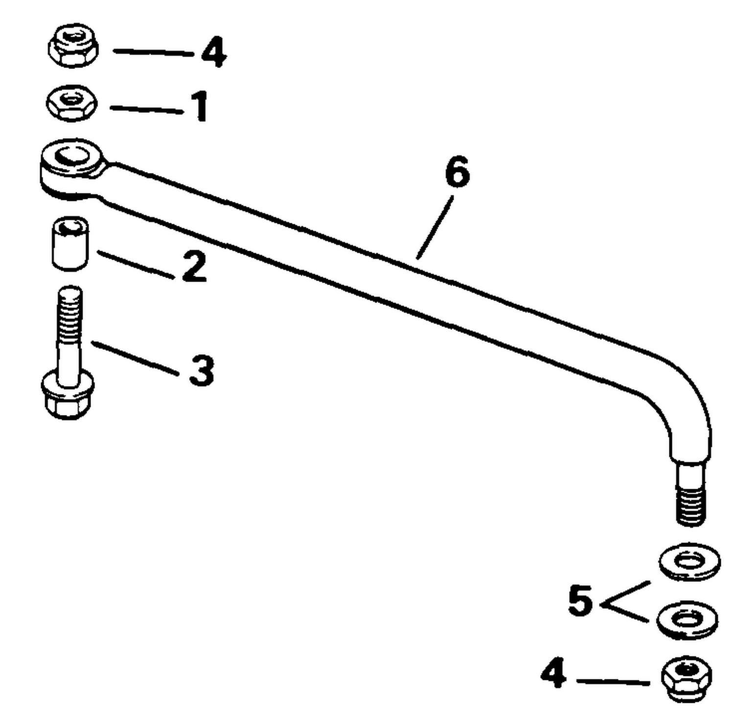STEERING LINK KIT (W/O POWER TRIM & TILT)