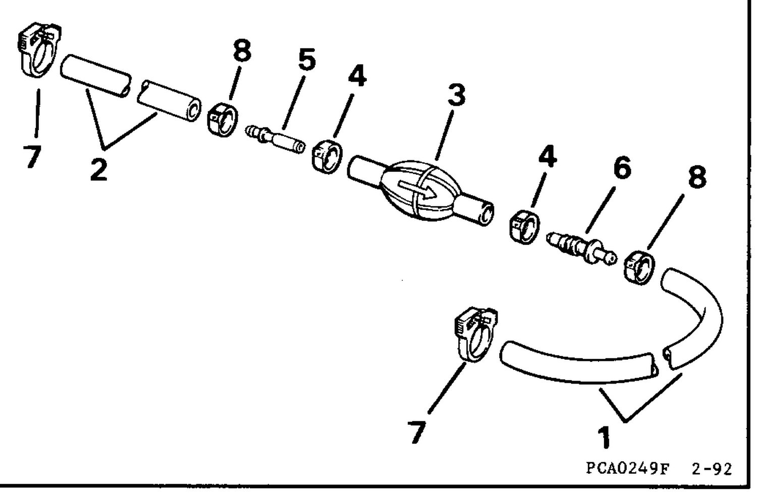 PRIMER BULB & HOSE KIT - 3/8 IN. I.D. HOSE