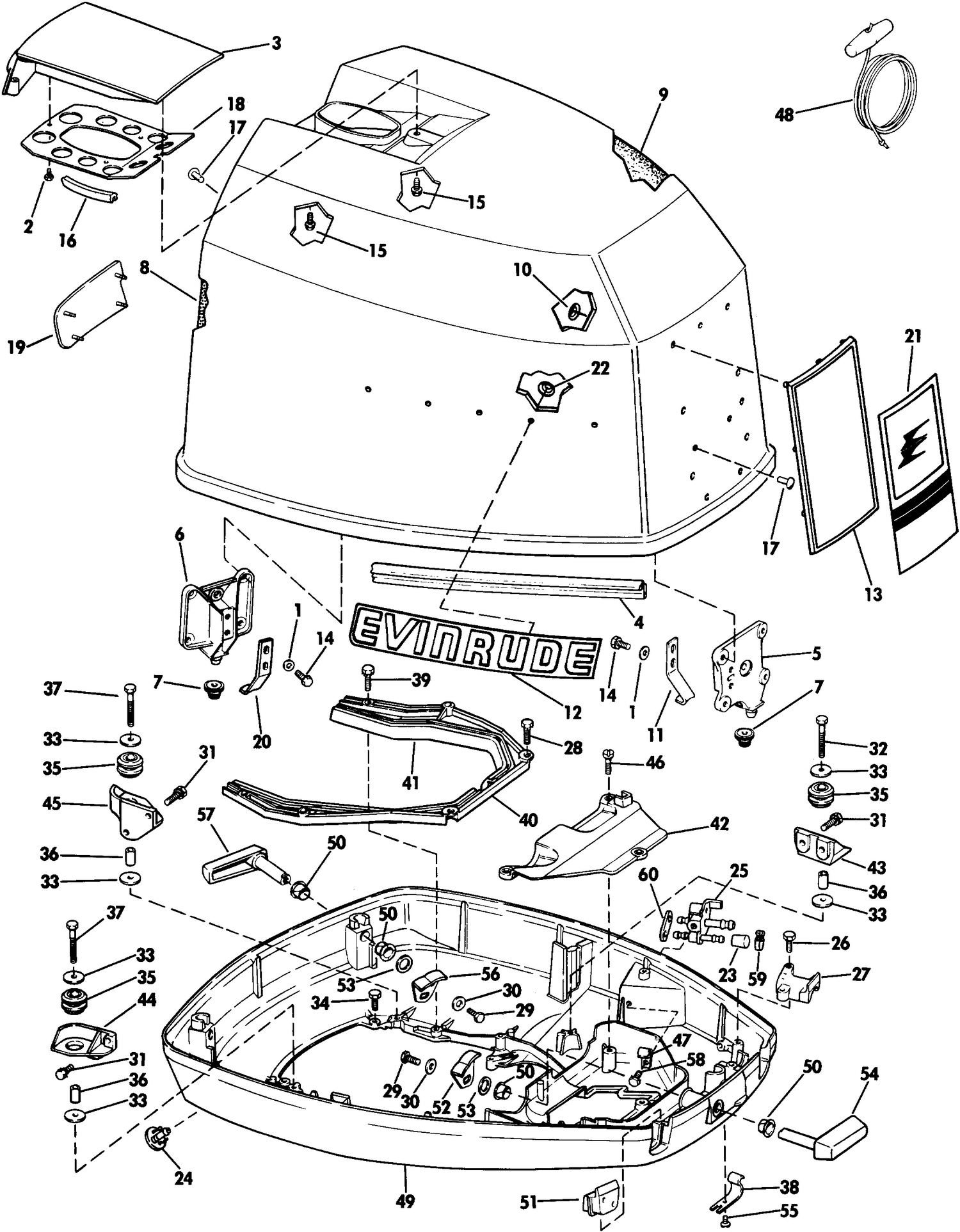 ENGINE COVER - EVINRUDE